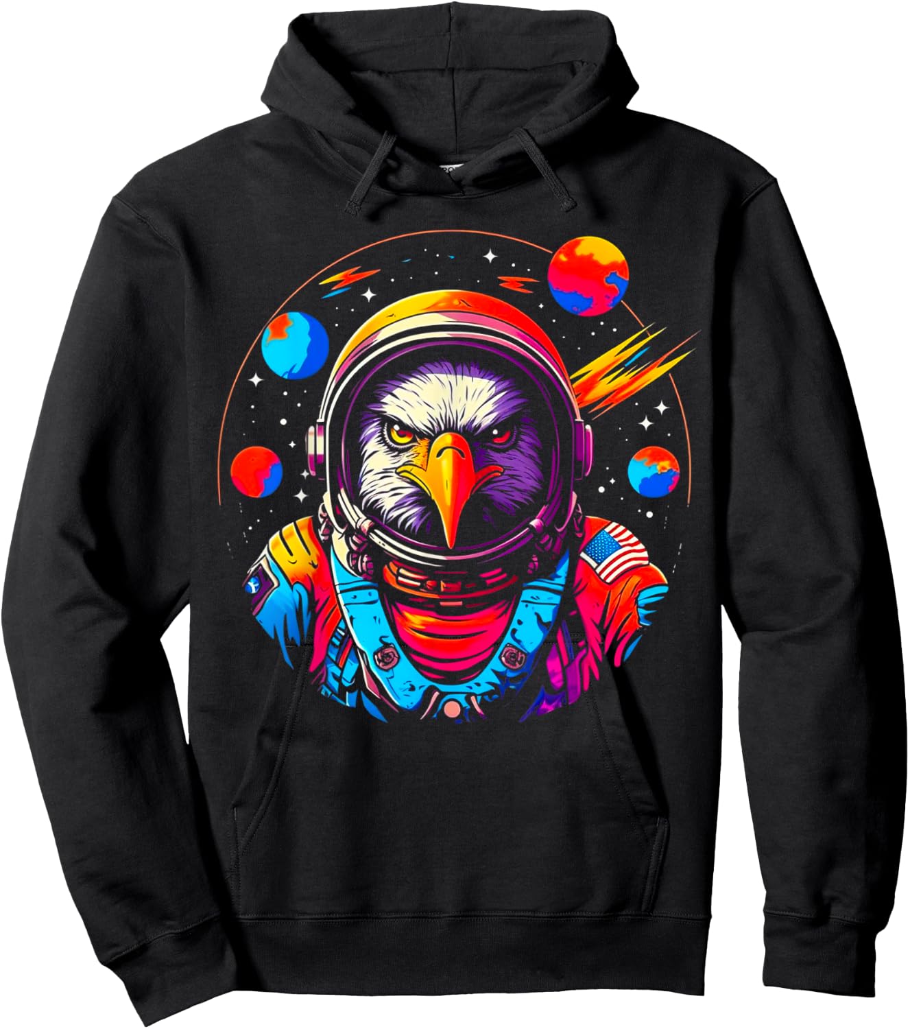Astronaut Eagle Hoodie - Hoodie | Black