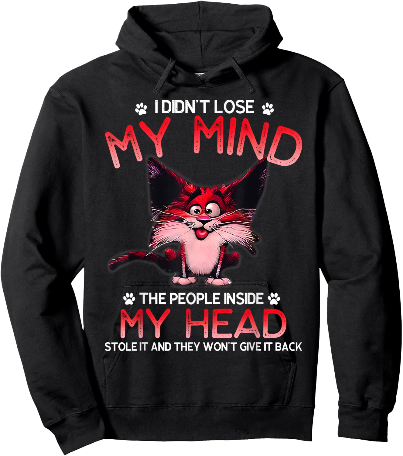 I Didn't Lose My Mind The People Inside My Head Hoodie - Hoodie | Black