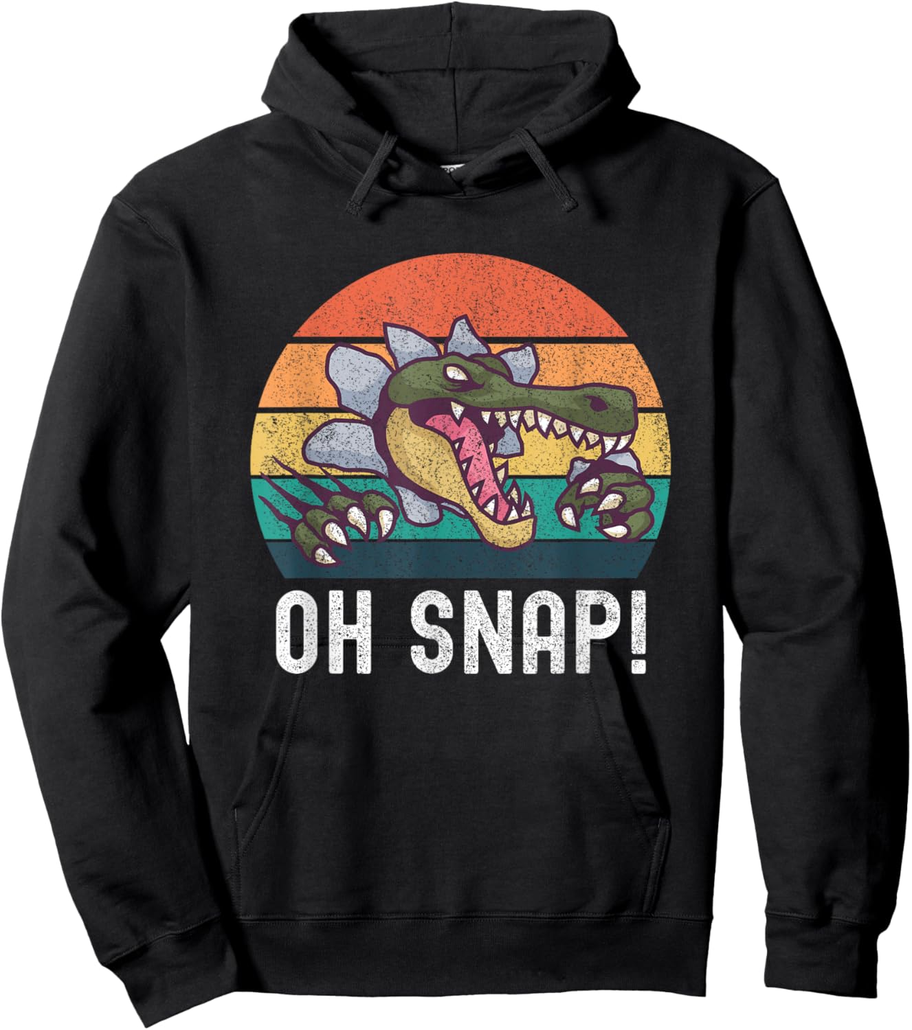 Oh Snap Funny Alligator Lover Crocodile Saying Hoodie - Hoodie | Black