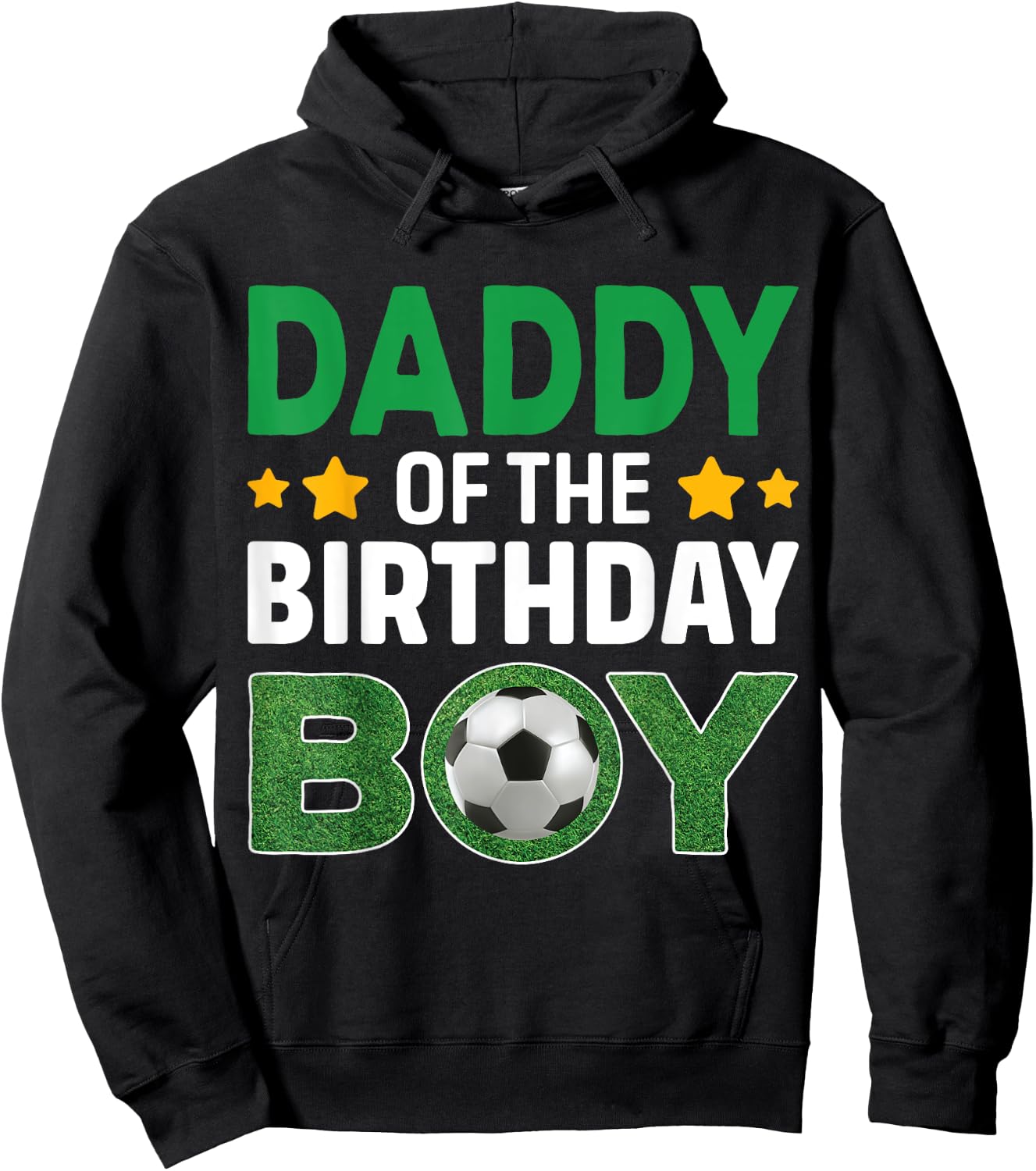 Daddy Of The Birthday Boy Soccer Birthday Celebration Hoodie - Hoodie | Black