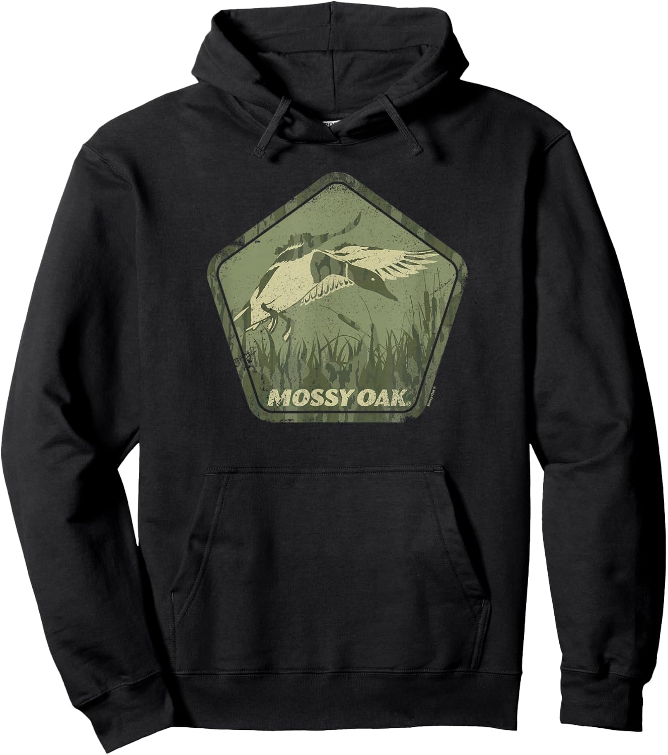 Mossy Oak Hunting Vintage Duck Target Logo Hoodie - Hoodie | Black