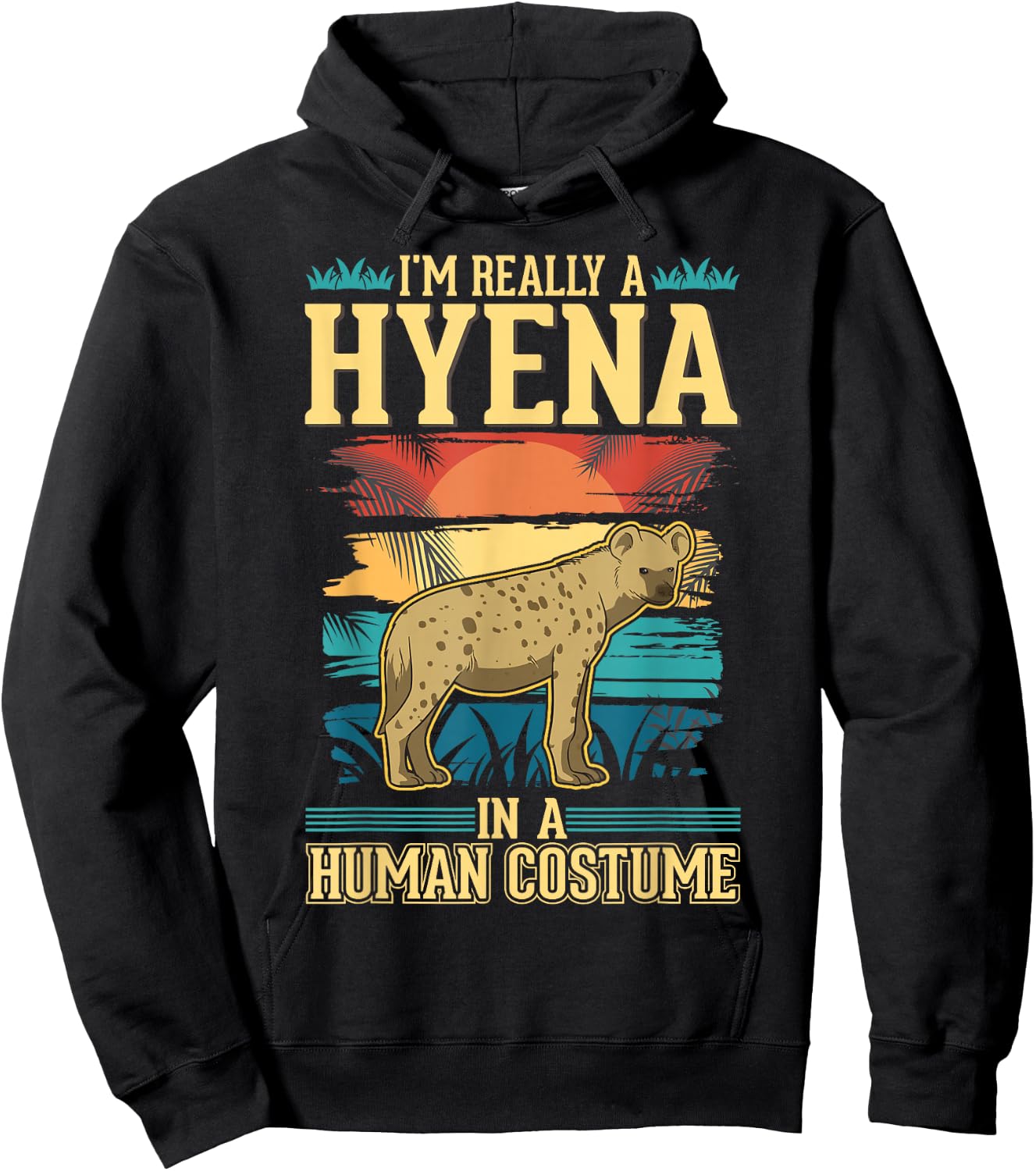 Hyena Costume Halloween Hoodie - Hoodie | Black