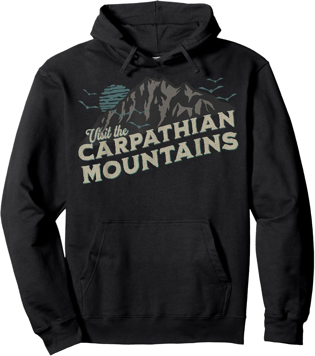 Visit the Carpatian Funny Vampire Camping Hoodie - Hoodie | Black