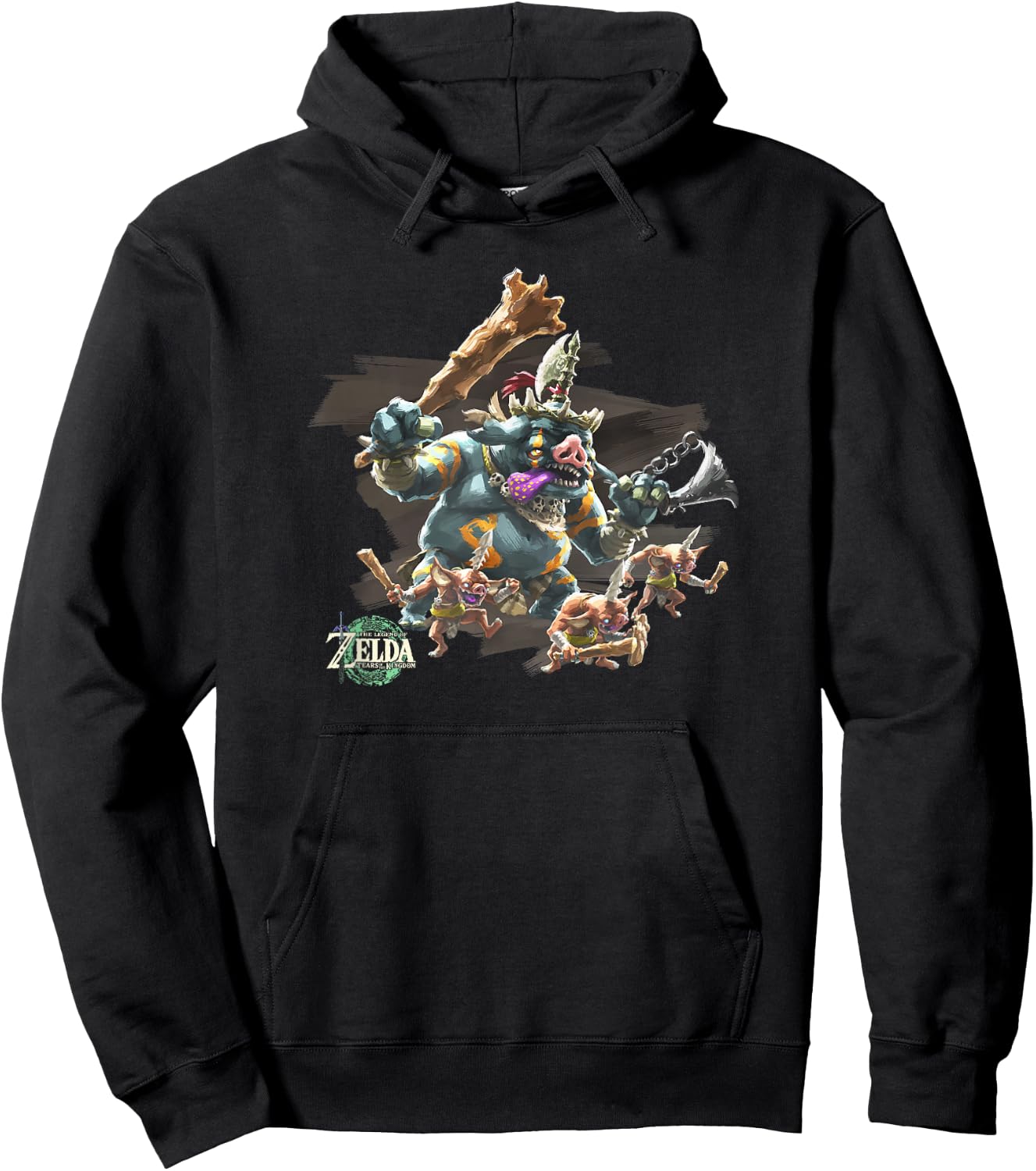 The Legend of Zelda Tears of The Kingdom Boss Bokoblin Hoodie - Hoodie | Black
