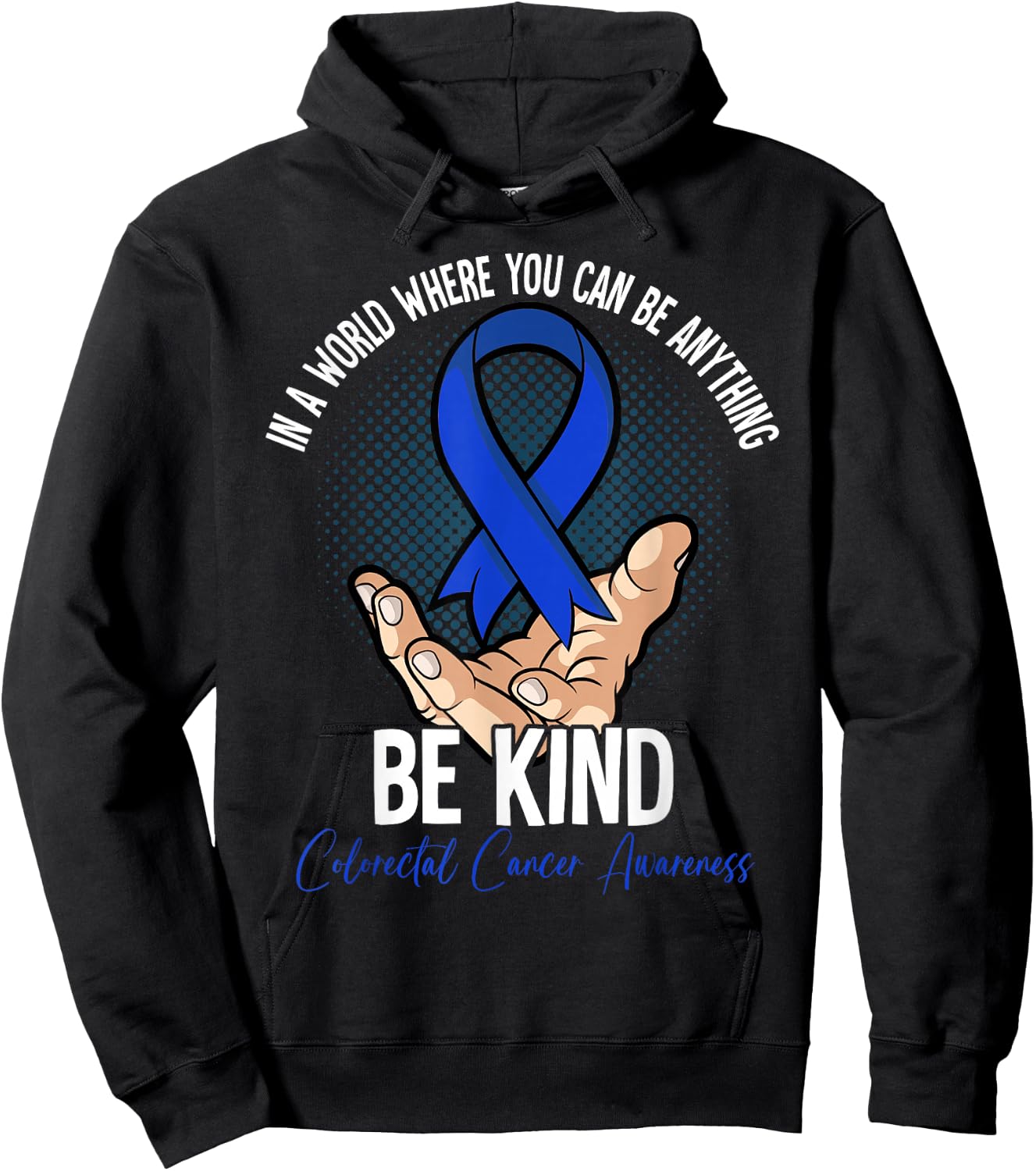 Colorectal Cancer Awareness Month Hoodie - Hoodie | Black