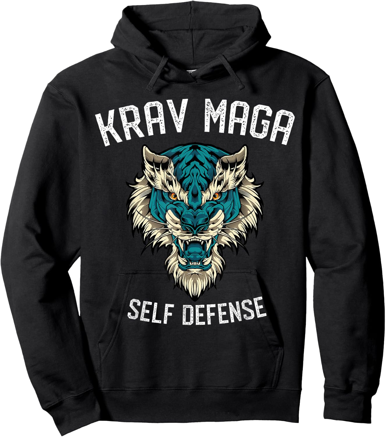 Krav Maga Self Defense Lion - Israeli Defense Force Hoodie - Hoodie | Black