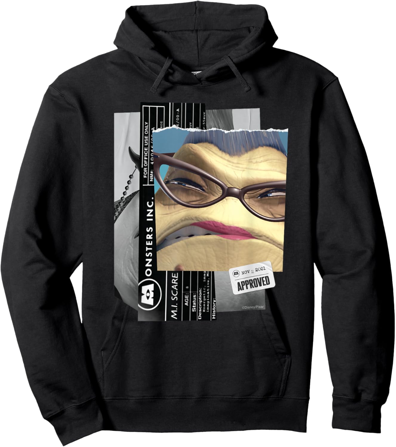 Disney and Pixar’s Monsters, Inc. Roz Personnel File Hoodie - Hoodie | Black