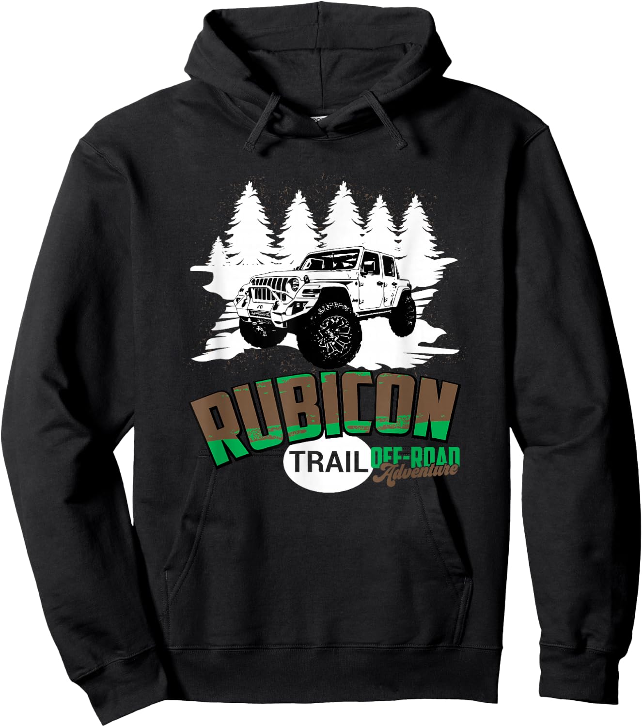 Rubicon Trail- 4x4 Off-road SUV California Outdoor Trail Hoodie - Hoodie | Black