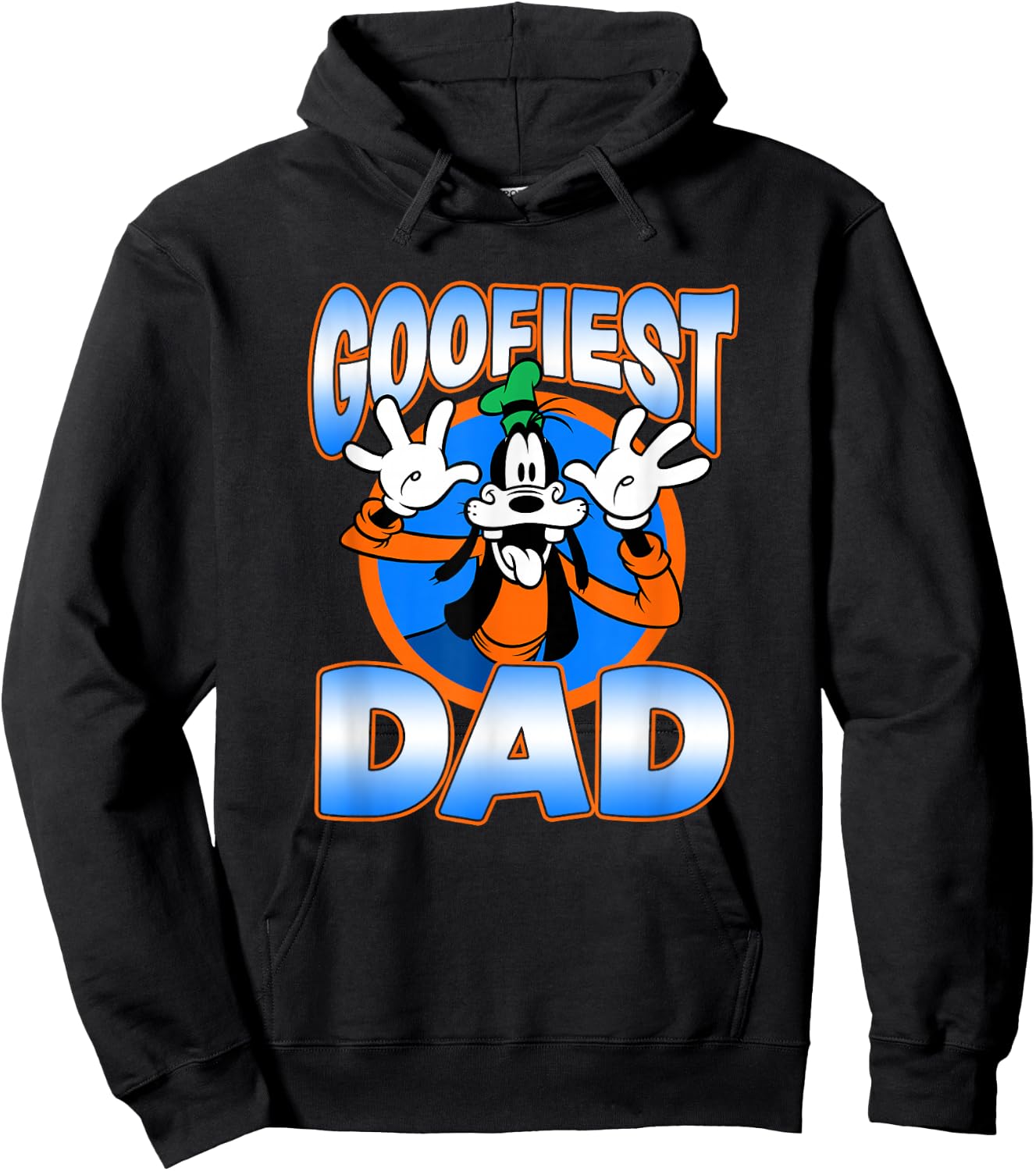 Disney Mickey and Friends Father's Day Goofiest Dad Vintage Hoodie - Hoodie | Black