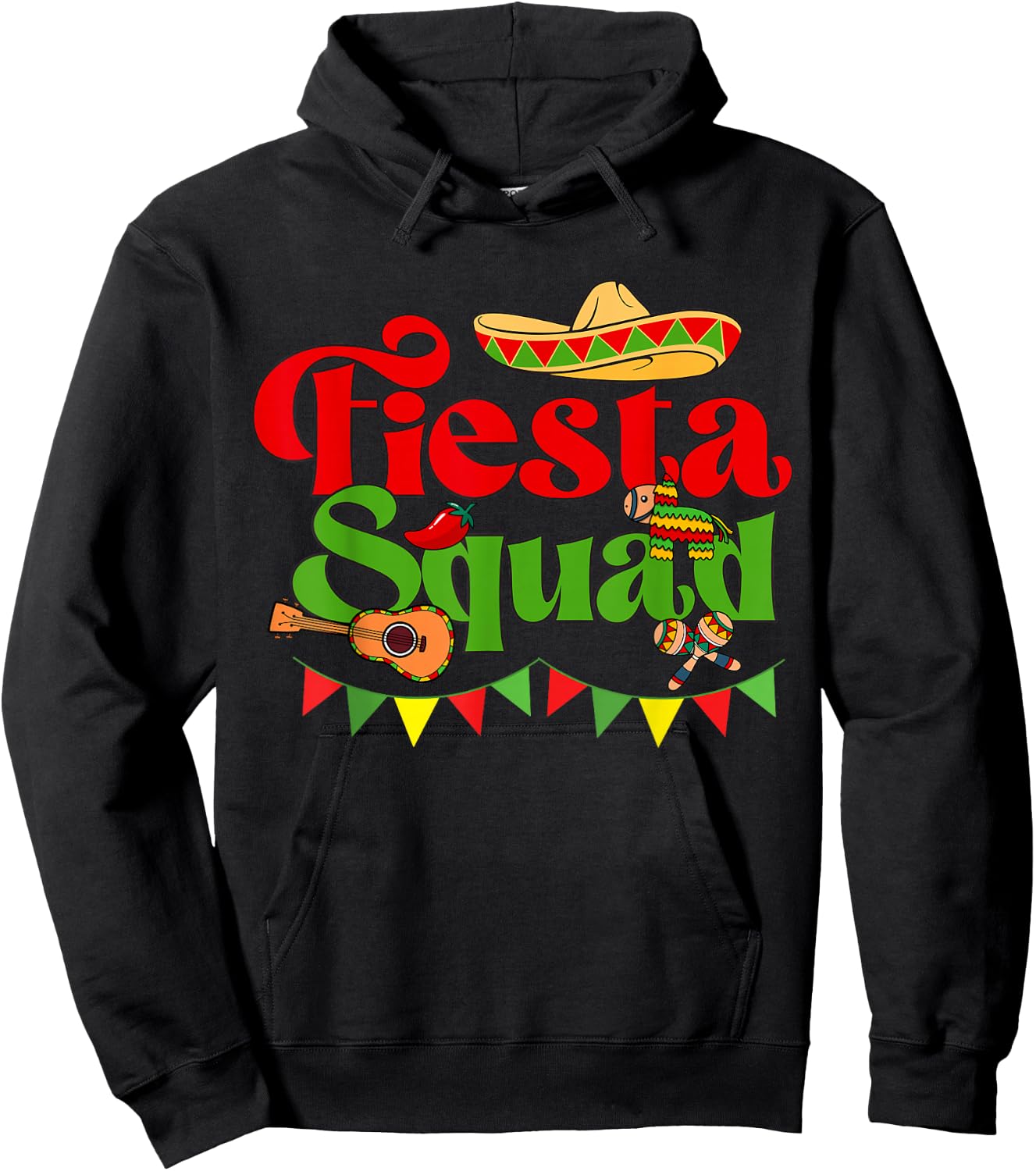 Down To Fiesta Design - Fiesta Squad Hoodie - Hoodie | Black