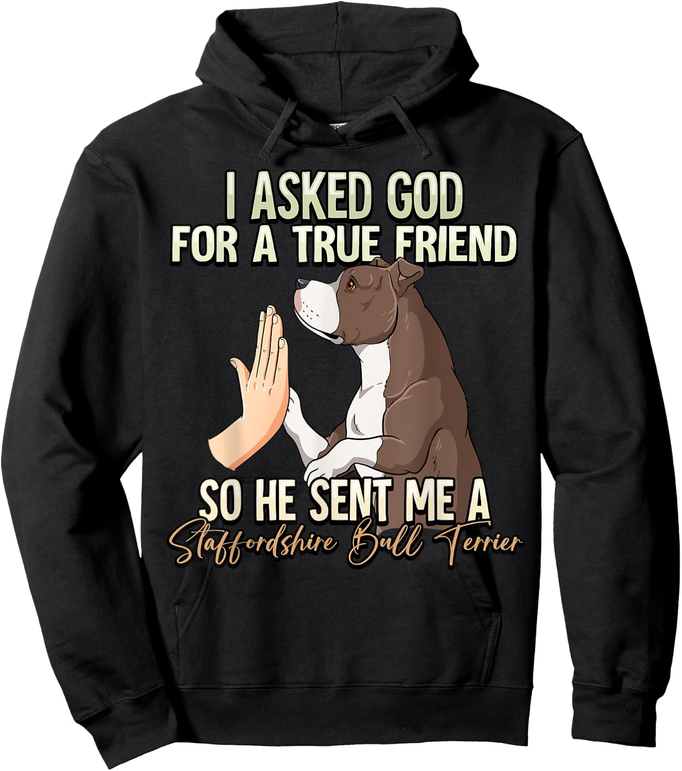 Staffordshire Bull Terrier Hoodie - Hoodie | Black
