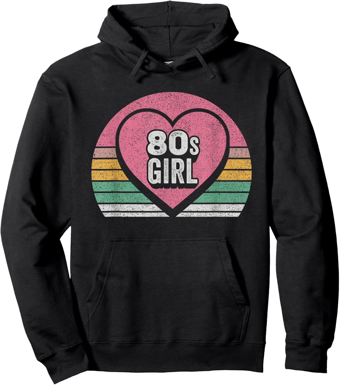 Vintage Retro 80's Girl Birthday Party Women Hoodie - Hoodie | Black