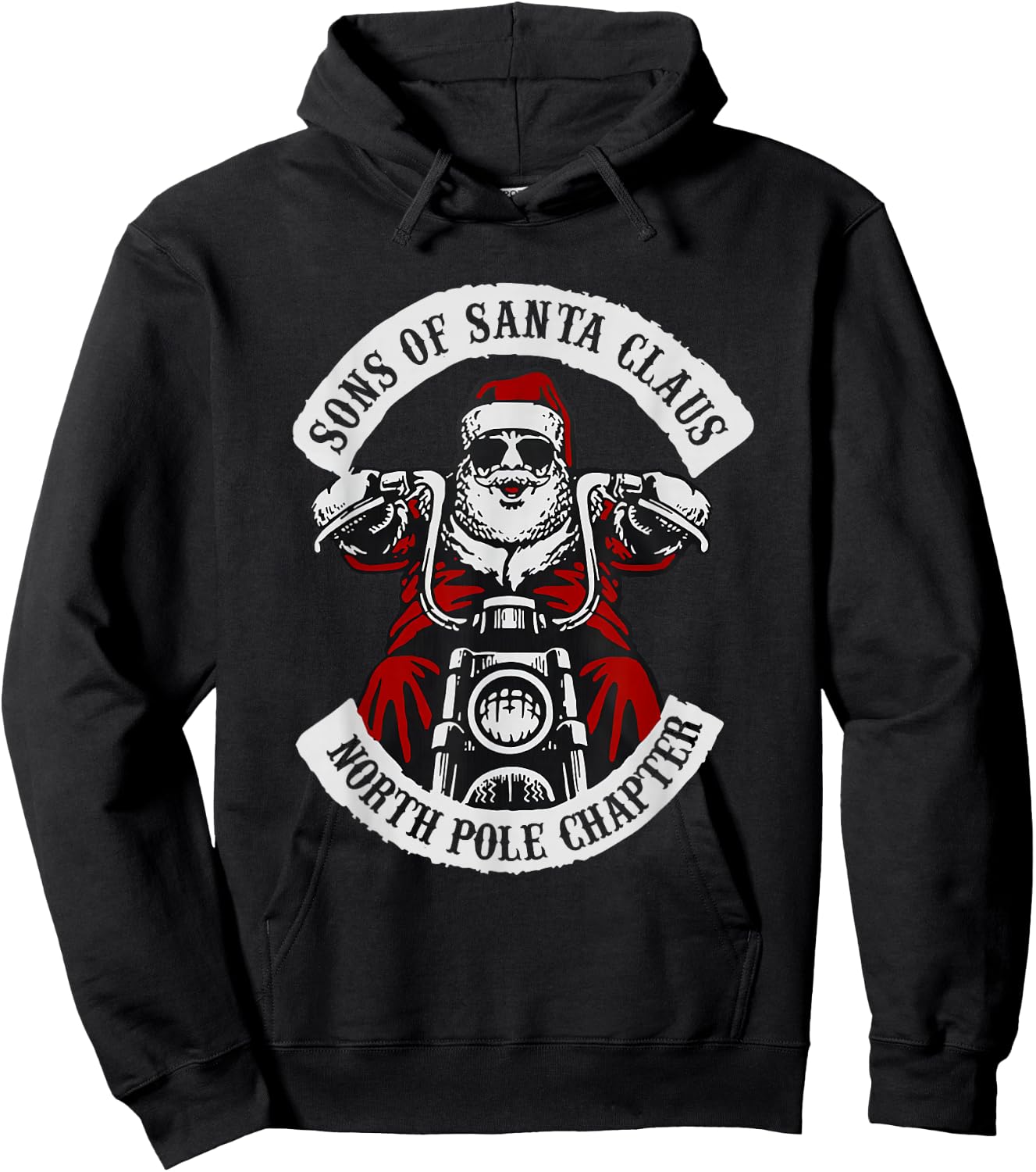 Sons Of Santa Claus North Pole Chapter Christmas Hoodie - Hoodie | Black