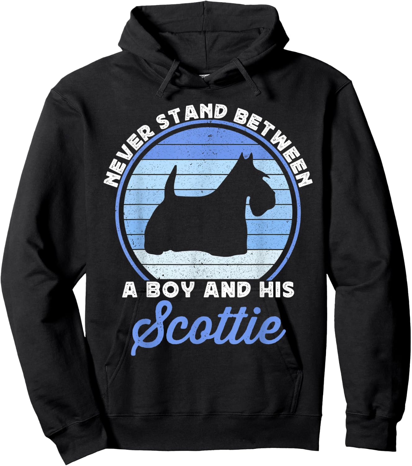 Funny Boys Scottish Terrier Dog For Kids Boy Scotty Scottie Hoodie - Hoodie | Black