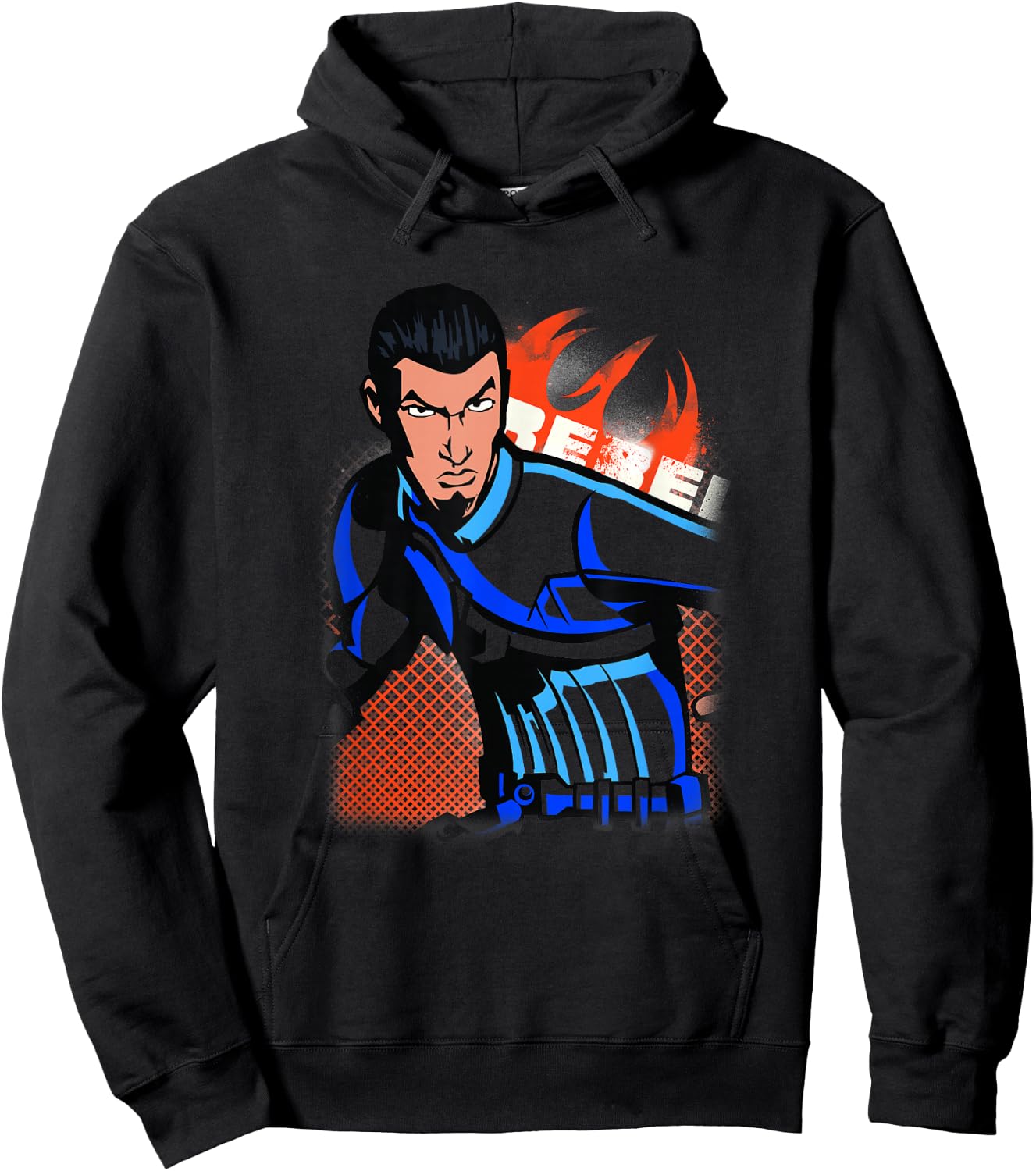 Star Wars Rebels Kanan Jarrus Spotlight Rebel Portrait Hoodie - Hoodie | Black