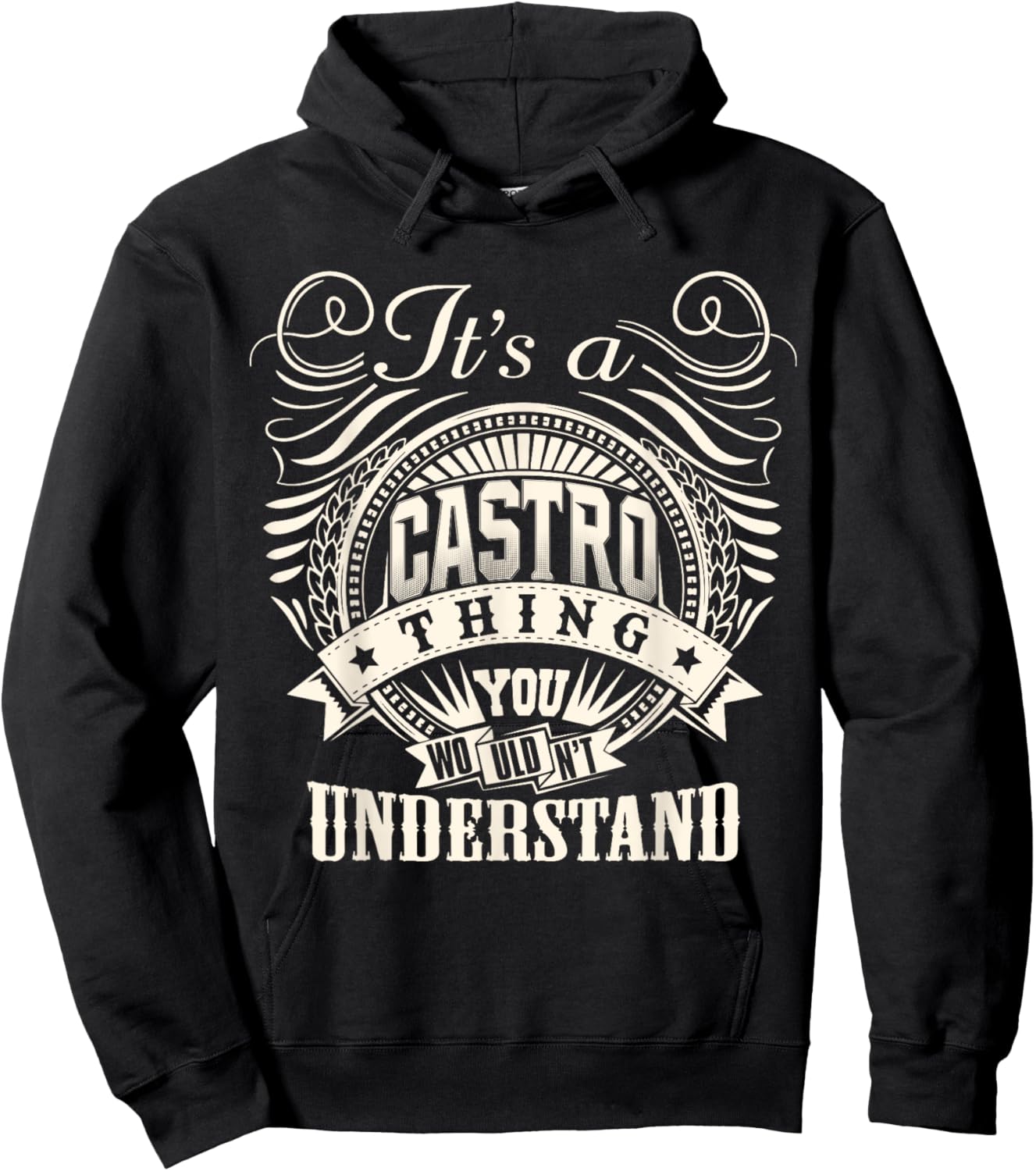 It's A CASTRO Thing You Wouldn't Understand Personalized Hoodie - Hoodie | Black