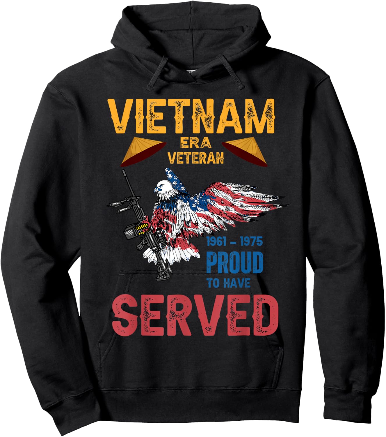 Vietnam Era Veteran Proud to Have Served Hoodie - Hoodie | Black