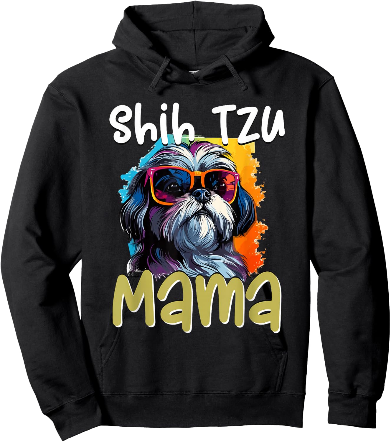 Shih Tzu Hsi Shih Dog Pet Dog Breed Shih Tzu Mom Hoodie - Hoodie | Black