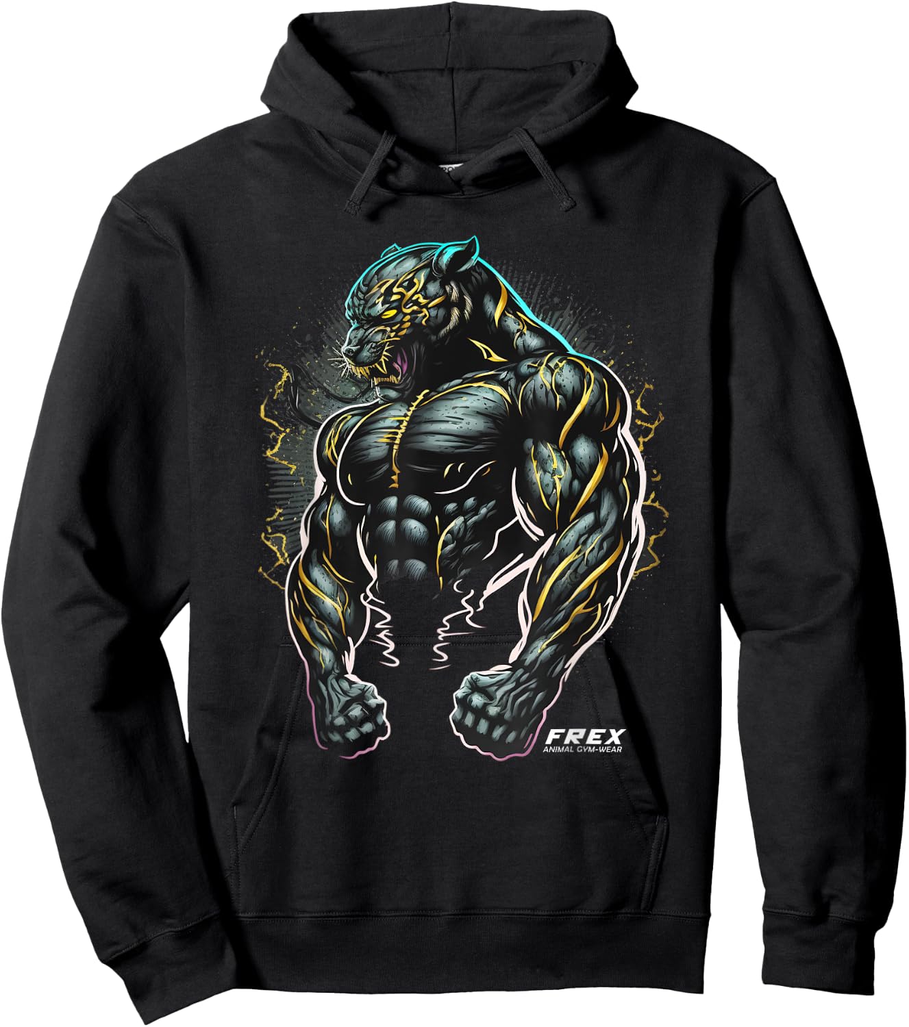 Panther Bodybuilding Fitness Gym Wear Hoodie - Hoodie | Black