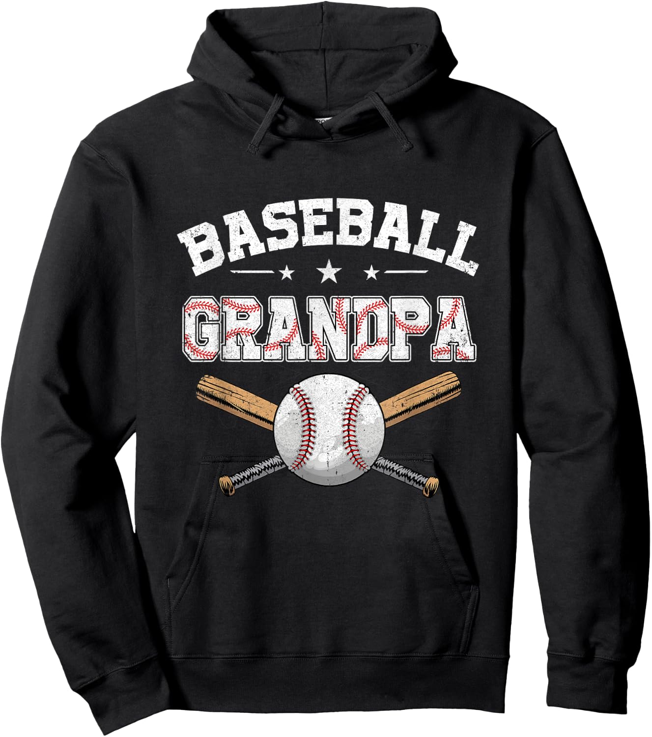 Baseball Grandpa For Fathers Day Baseball Lovers Hoodie - Hoodie | Black