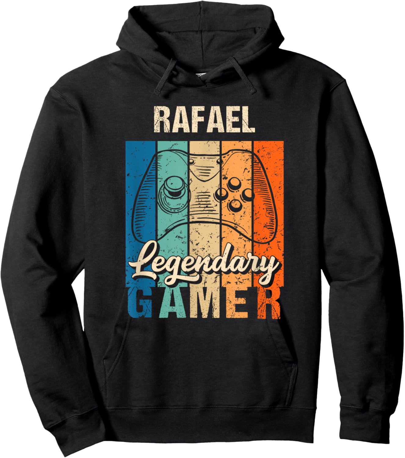 Rafael Name Gift - Personalized Legendary Gamer Hoodie - Hoodie | Black