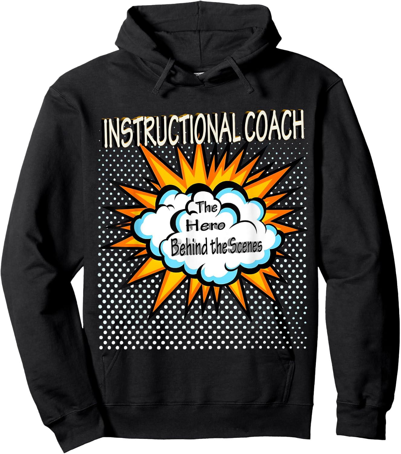 Instructional Coach - Funny Hero Job Hoodie - Hoodie | Black