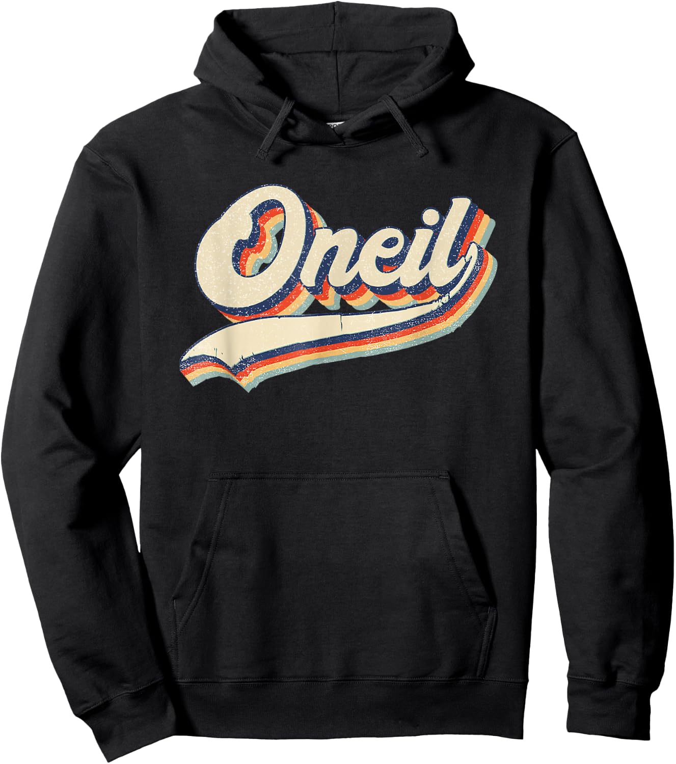 ONEIL Surname Retro Vintage 80s 90s Birthday Reunion Hoodie - Hoodie | Black