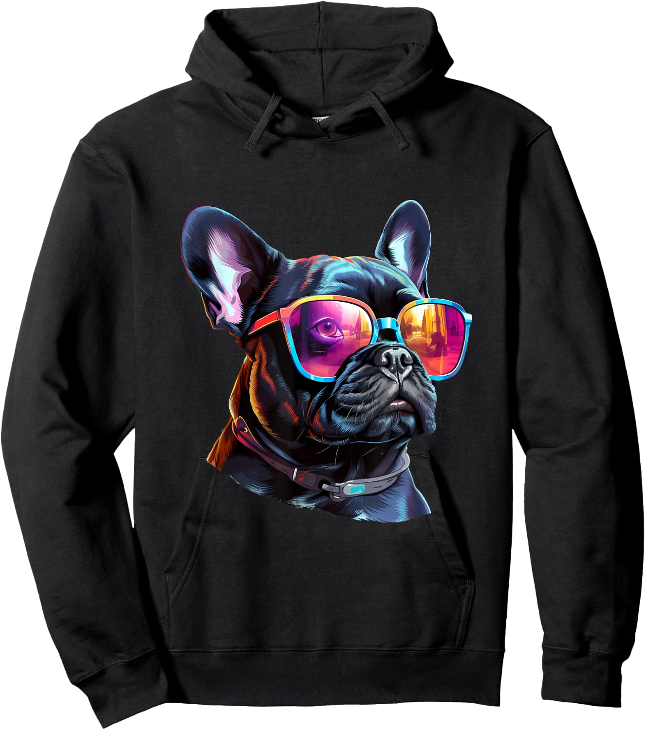 French_Bulldog Sulldog.pnglasses Women Kids Hoodie - Hoodie | Black