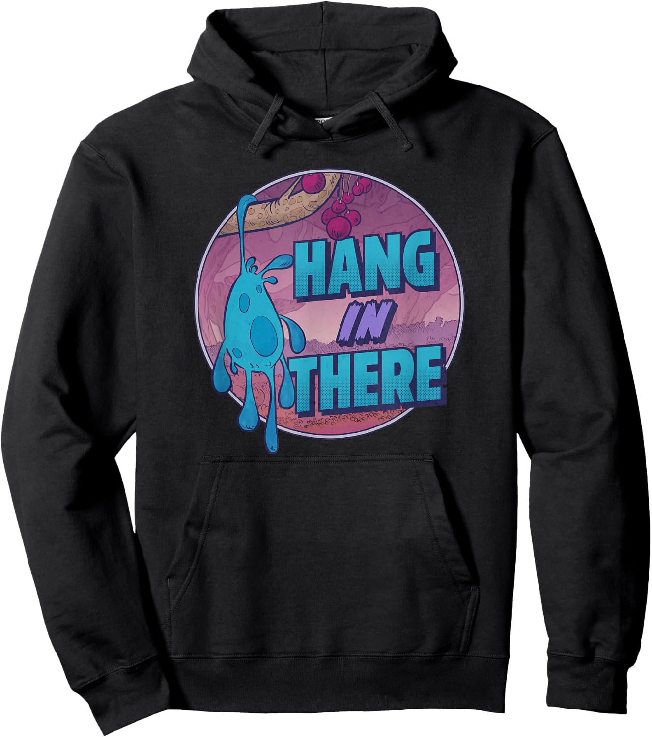 Disney Strange World Splat Hang In There Badge Hoodie - Hoodie | Black