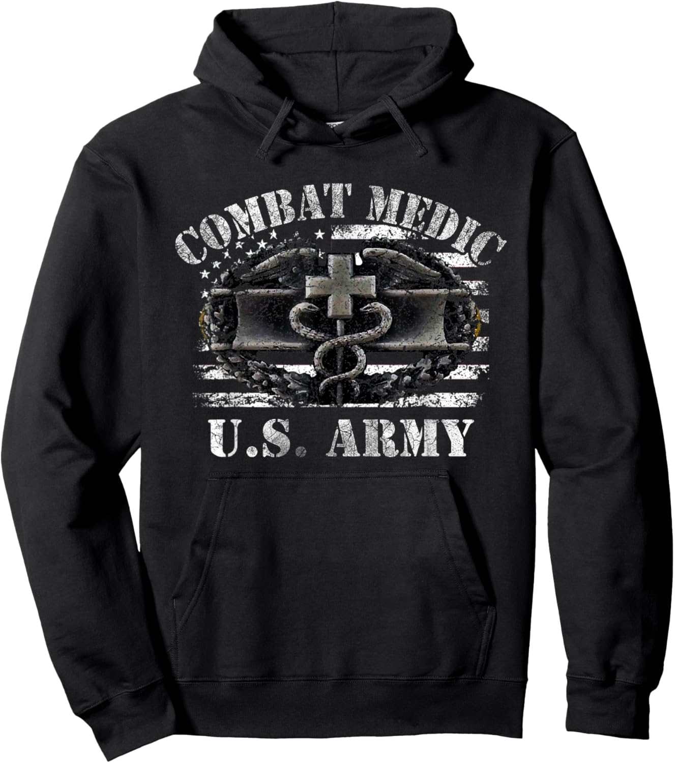 US ARMY 68W Combat Medic, Perfect Veteran Medical Military Hoodie - Hoodie | Black