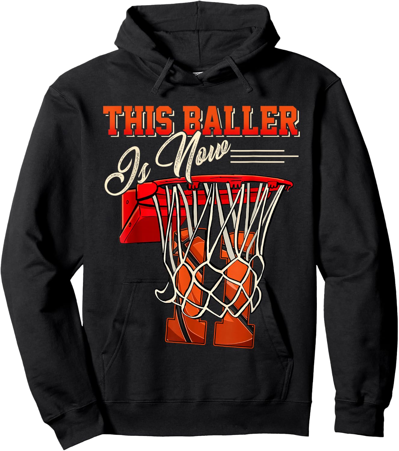 11th Birthday Shirt for Boy Basketball 11 Years Old Kid Gift Hoodie - Hoodie | Black