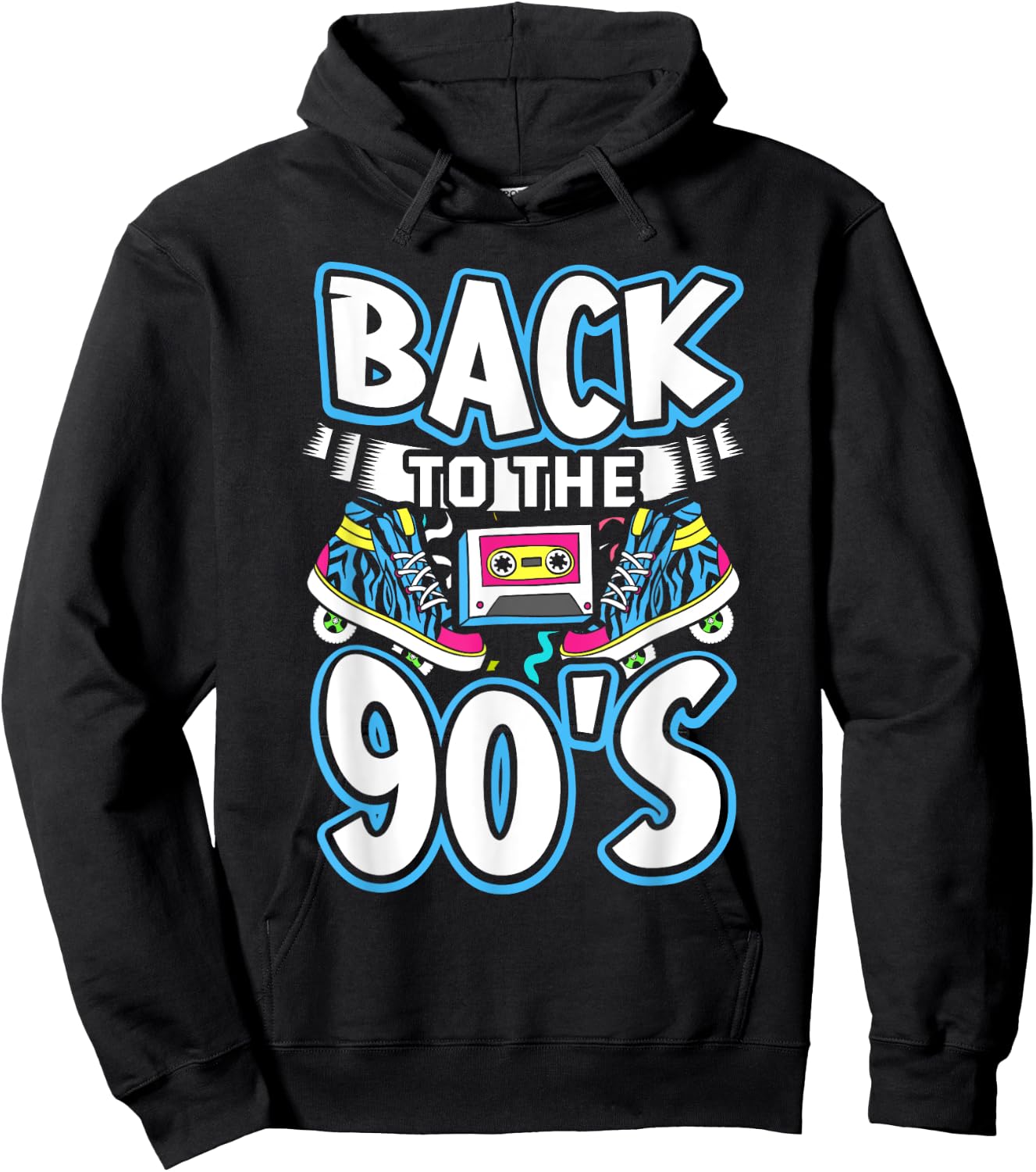 90s Party Outfit , 90's Costume Men Hoodie - Hoodie | Black
