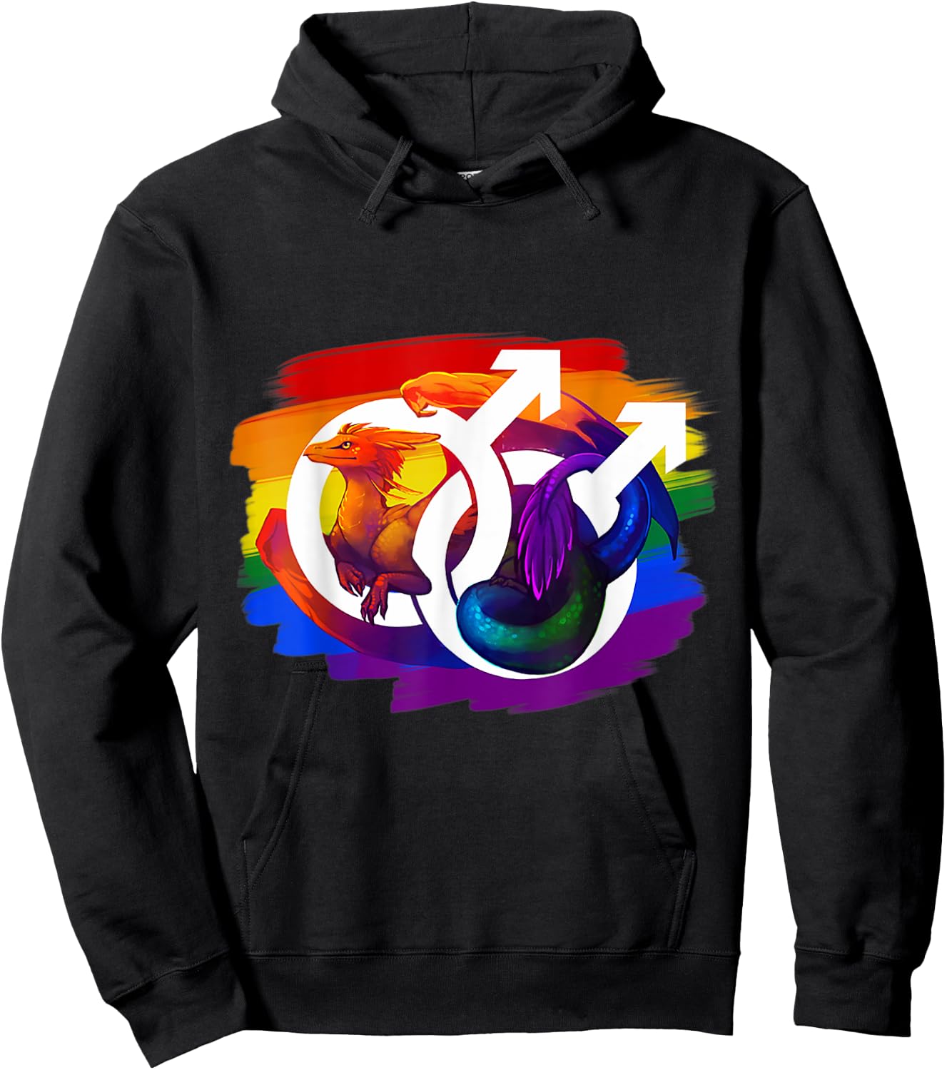 Dragon Gay Symbol Hoodie - Hoodie | Black