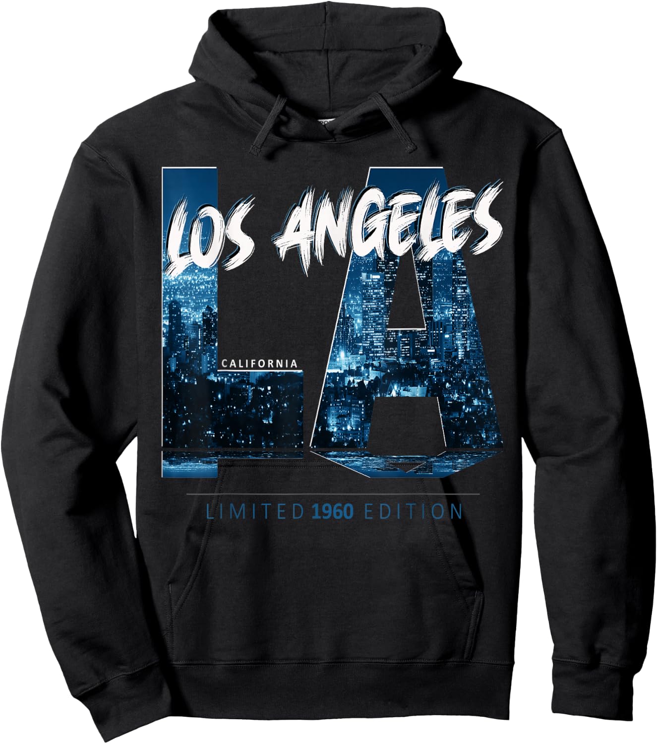 Los Angeles California Limited 1960 Edition Hoodie - Hoodie | Black