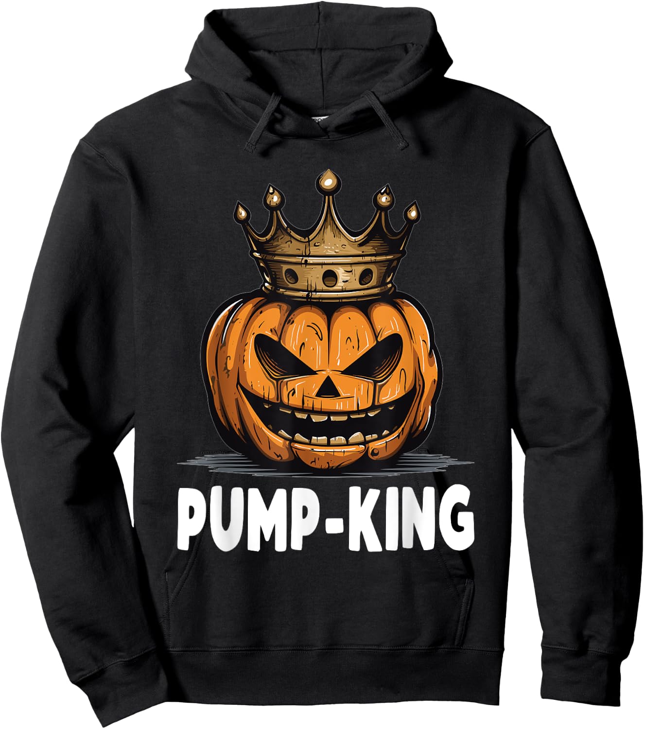 Pump King Couple Matching Halloween Outfits Hoodie - Hoodie | Black