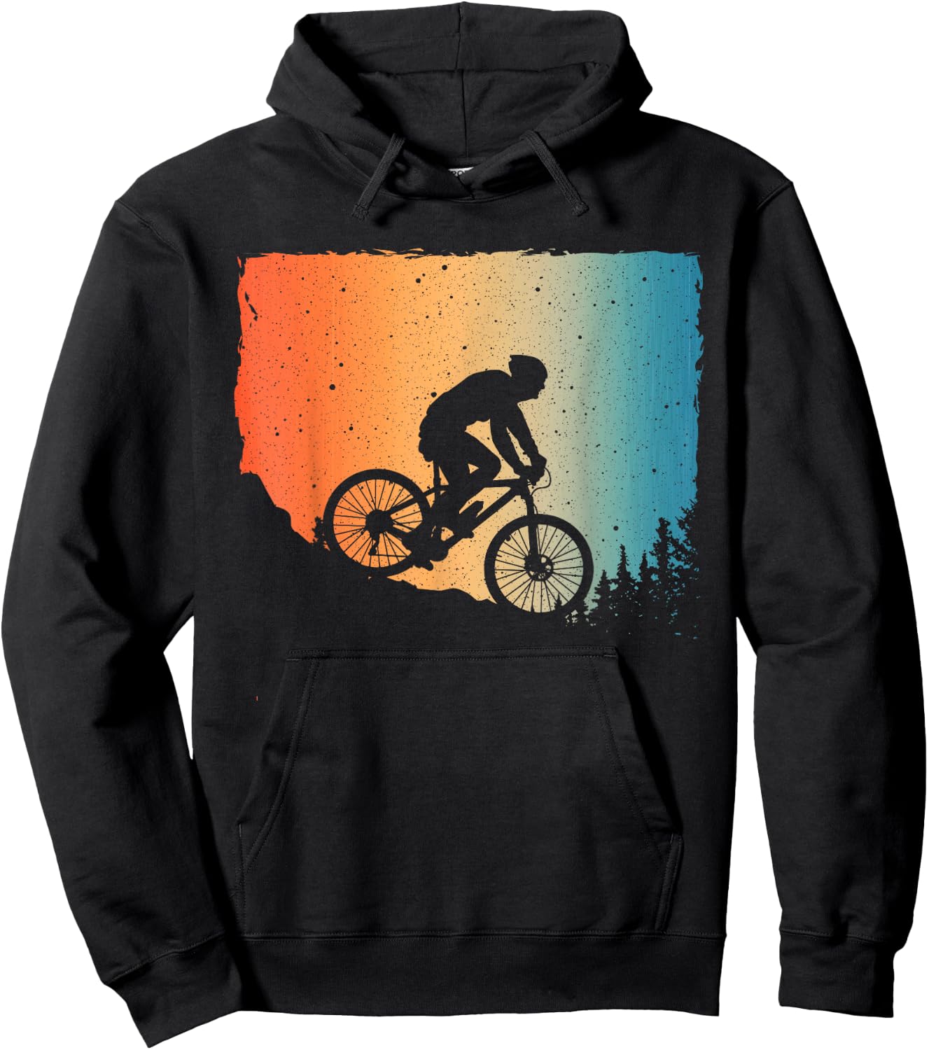 Funny Mountain Biking Design Women Mountain Bike Hoodie - Hoodie | Black