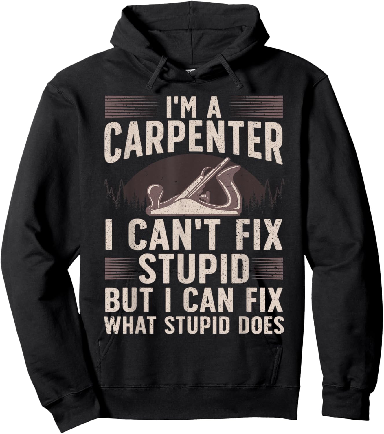 Funny Carpentry Design For Carpenter Men Women Woodworking Hoodie - Hoodie | Black
