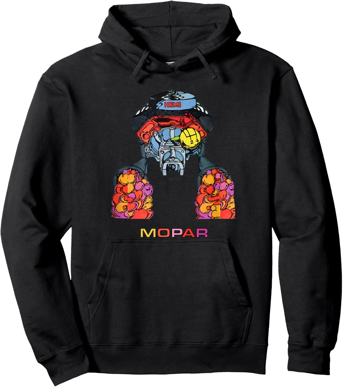 Mopar 426 Hemi Design Hoodie - Hoodie | Black