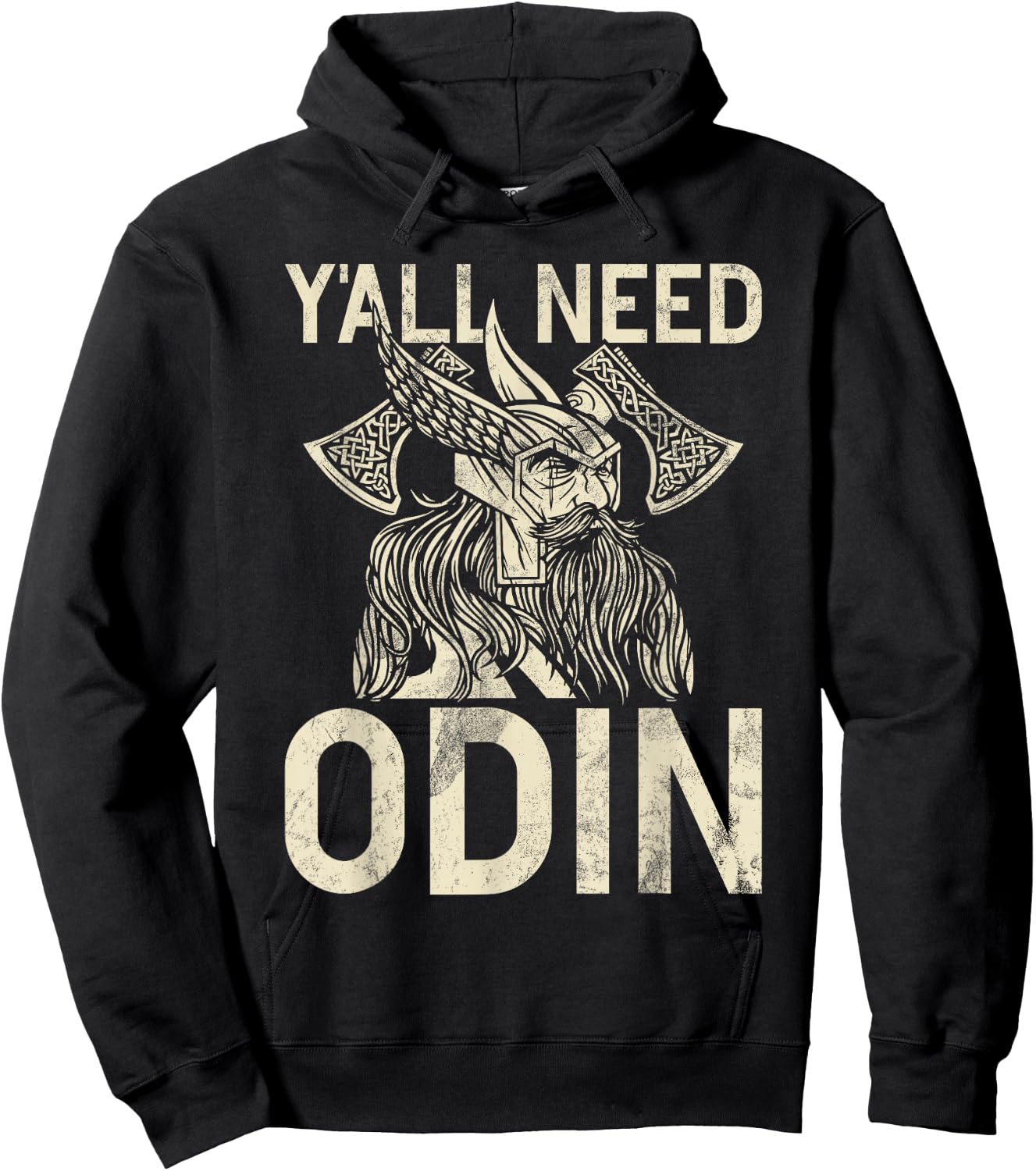 Y All Need Odin Viking Hoodie - Hoodie | Black