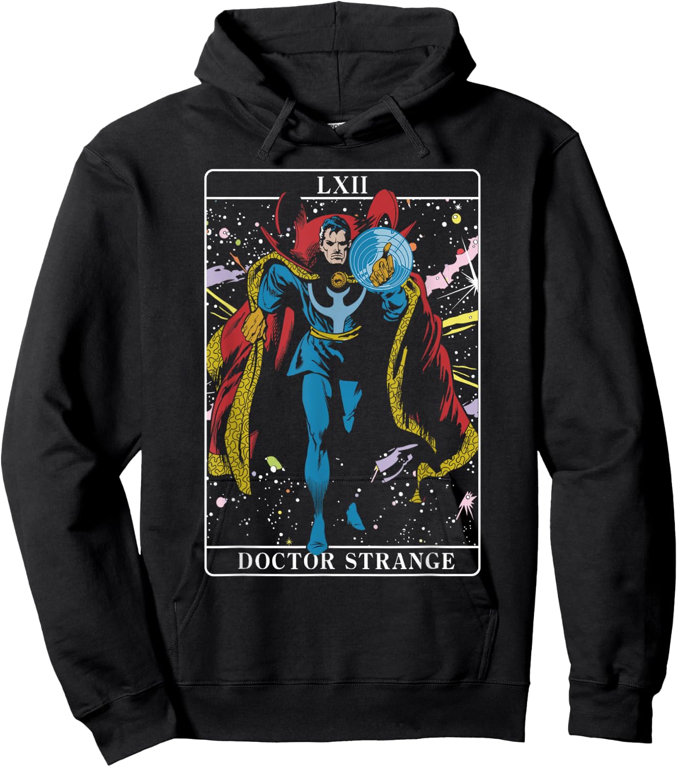 Marvel Halloween Doctor Strange Tarot Card Classic Comic Hoodie - Hoodie | Black