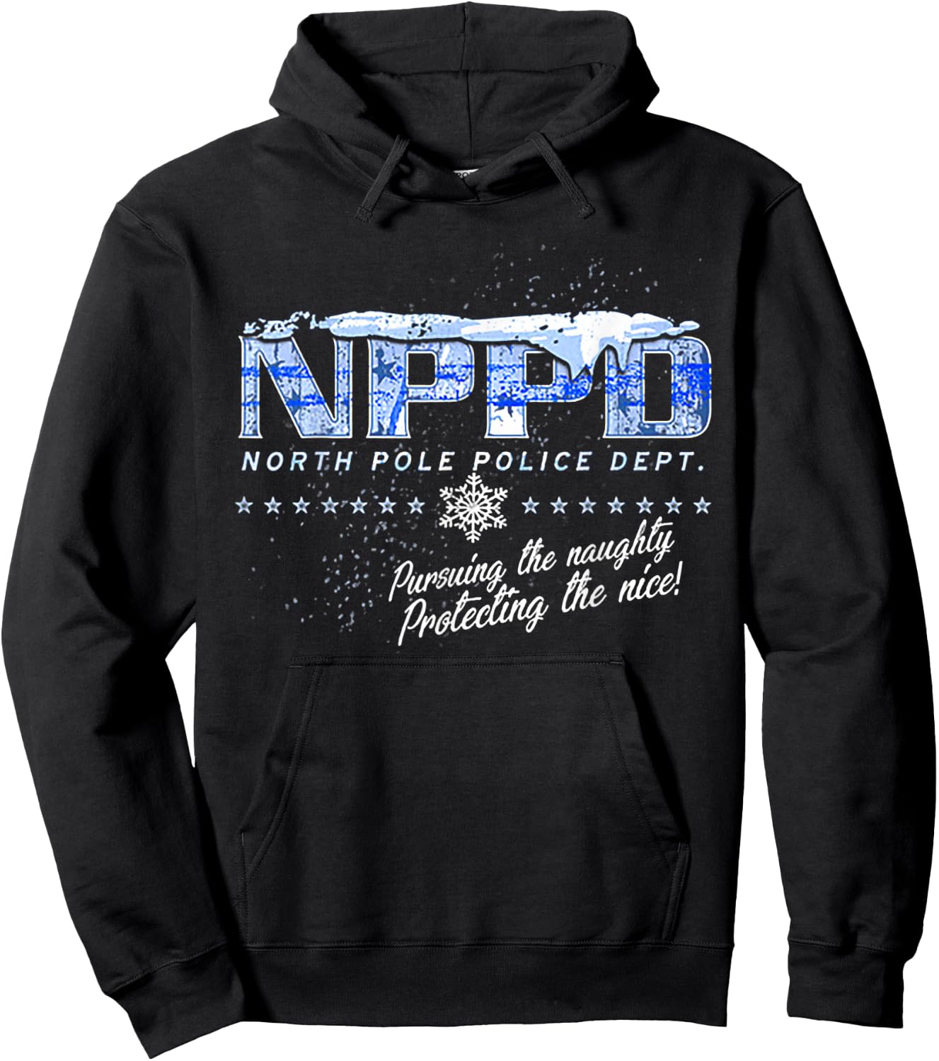 NPPD North Pole Police Department Hoodie - Hoodie | Black
