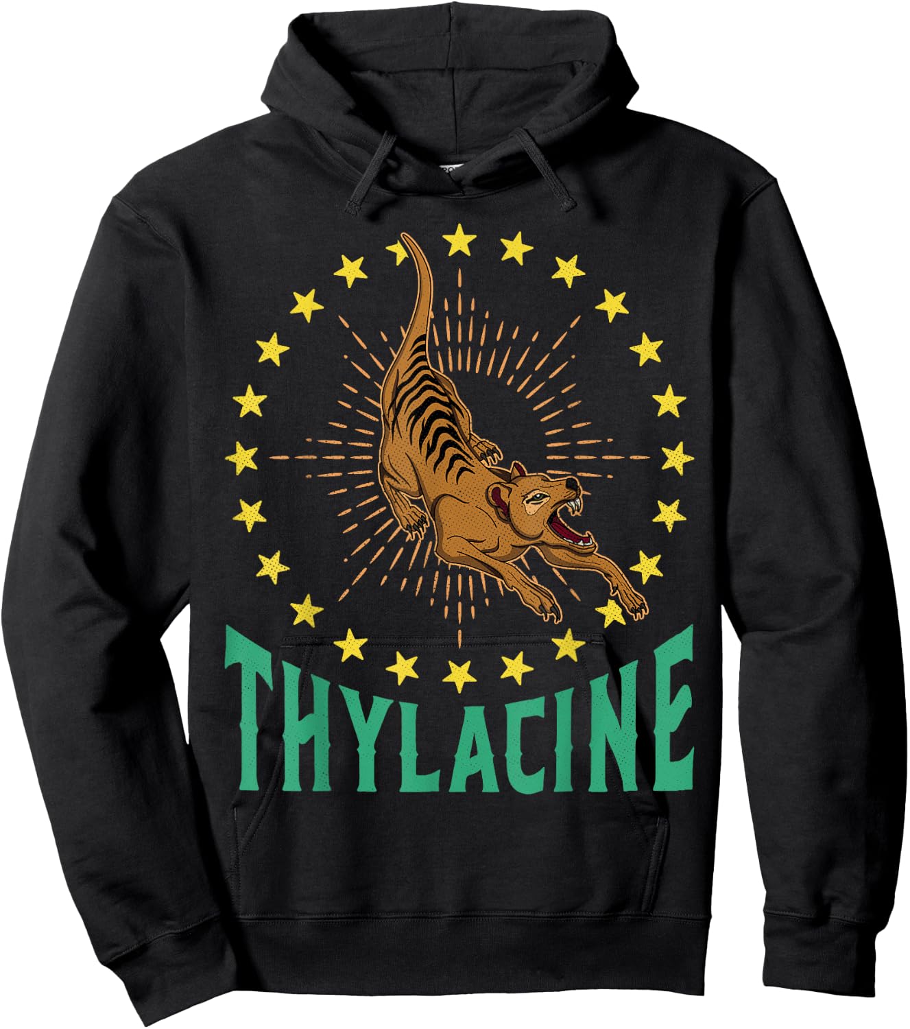 Thylacine Tasmanian biologist national cynocephalus Tasmania Hoodie - Hoodie | Black