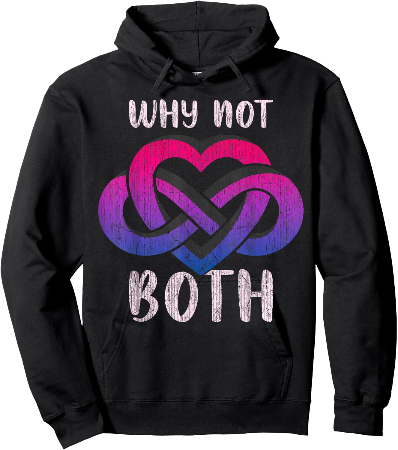 Bi Polyamory, Polyamory Symbol, Bisexual Colours Hoodie - Hoodie | Black