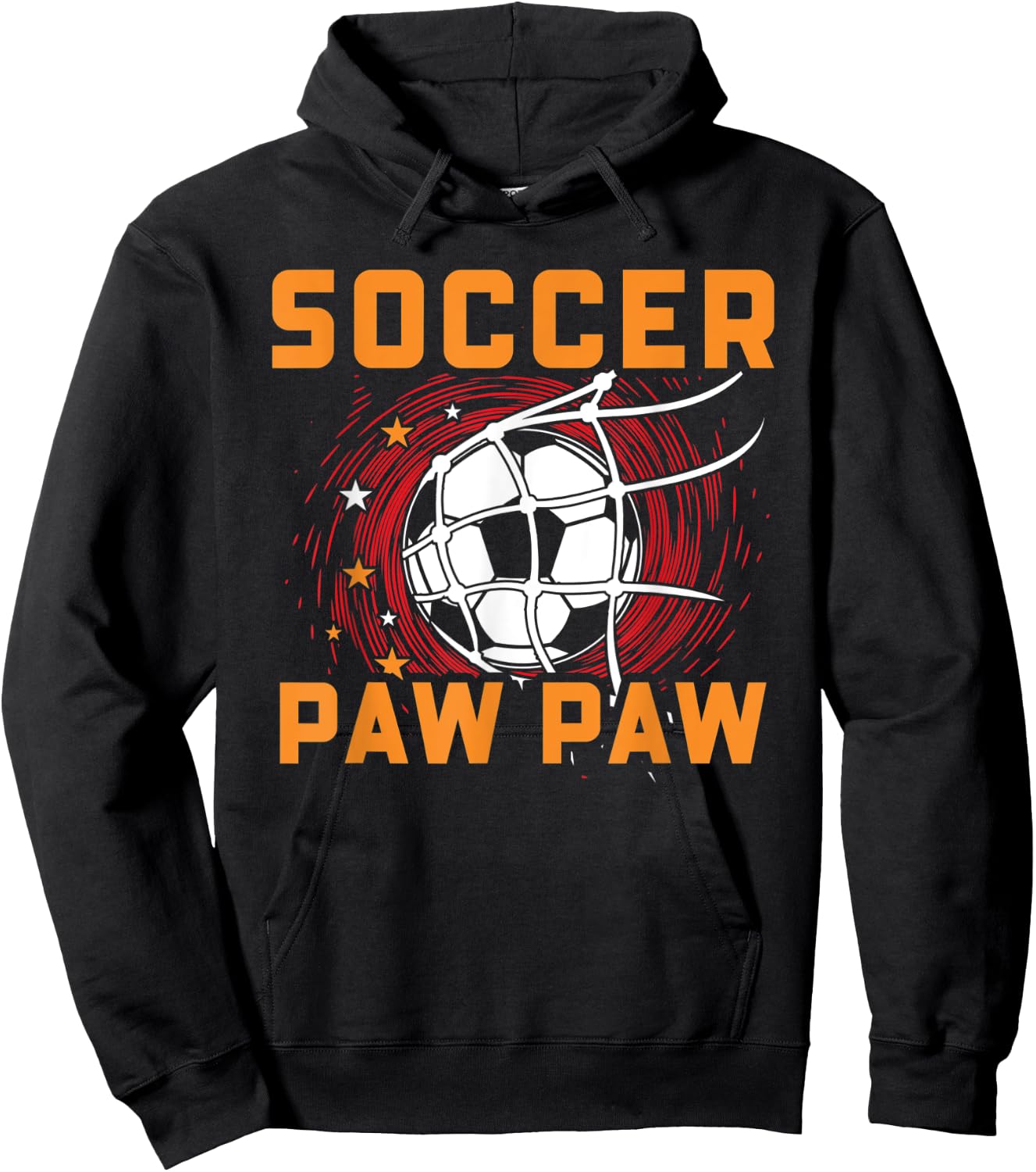 Soccer Paw Paw - Soccer Player Grandpa Soccer Hoodie - Hoodie | Black