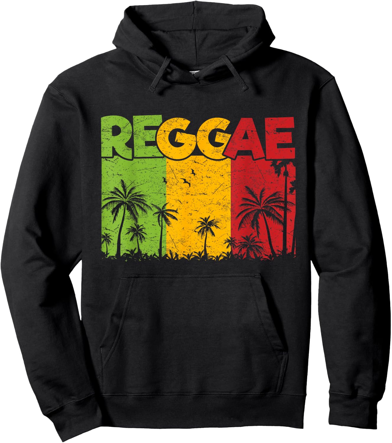 Reggae Rastafari Rasta Jamaica Reggae Music Hoodie - Hoodie | Black
