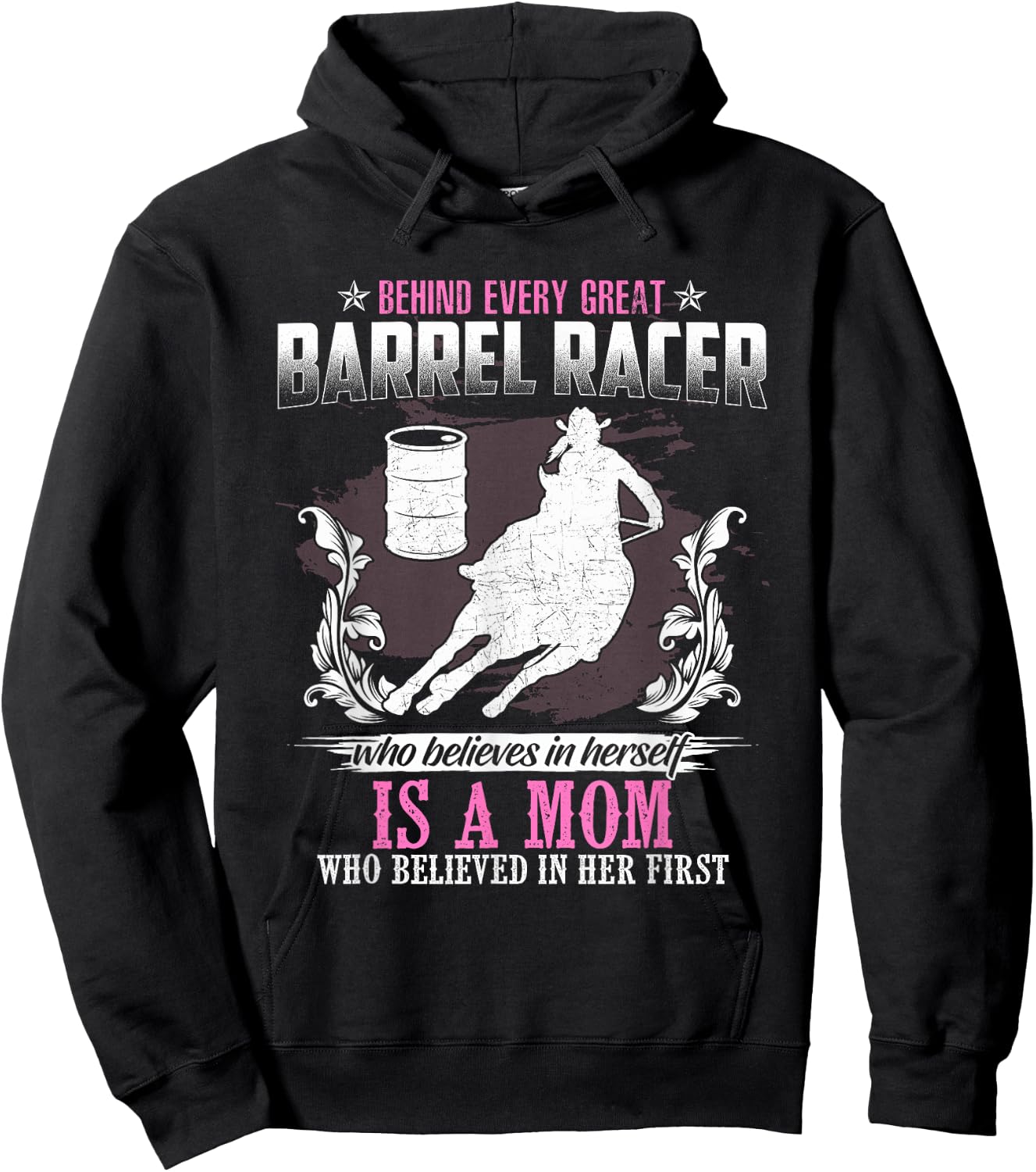 Barrel Racing Shirt Women Girls Horse Barrel Racing Hoodie - Hoodie | Black