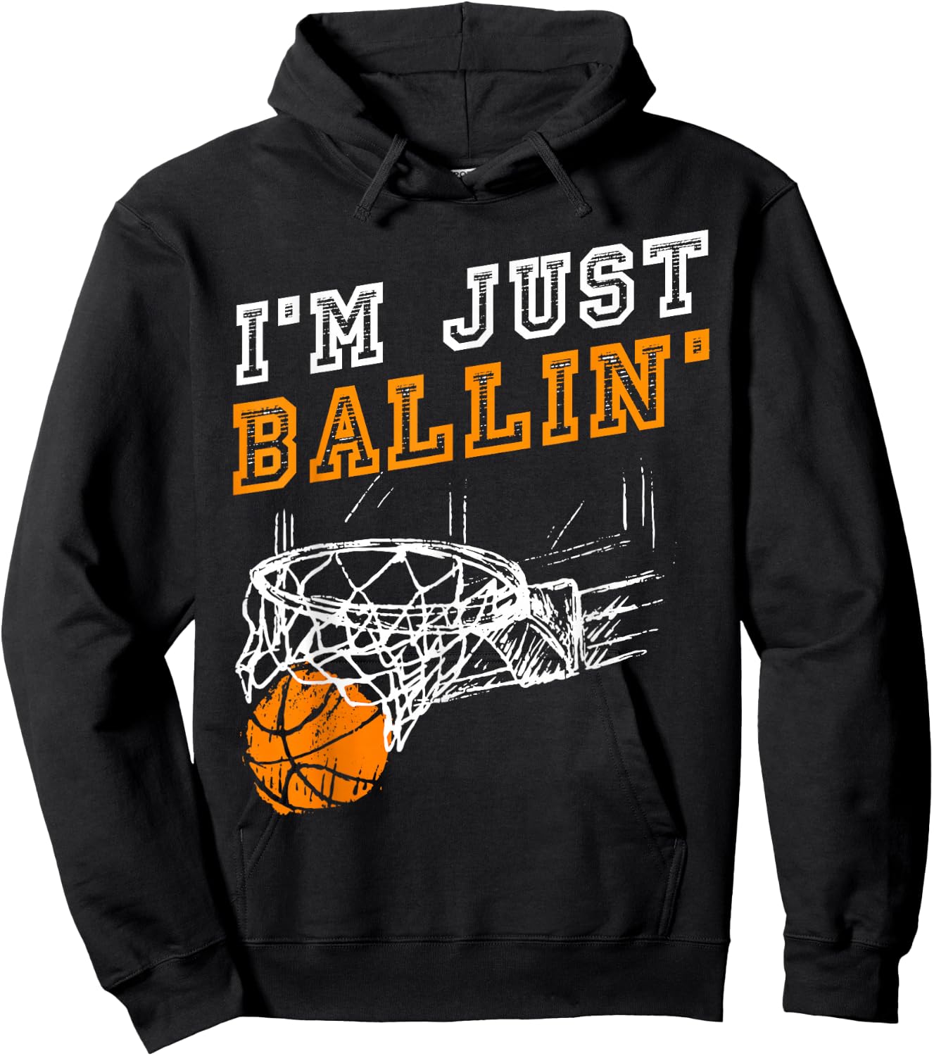 Basketball Gift Coach Player Boys Girls Men Youth Baller Small Hoodie - Hoodie | Black