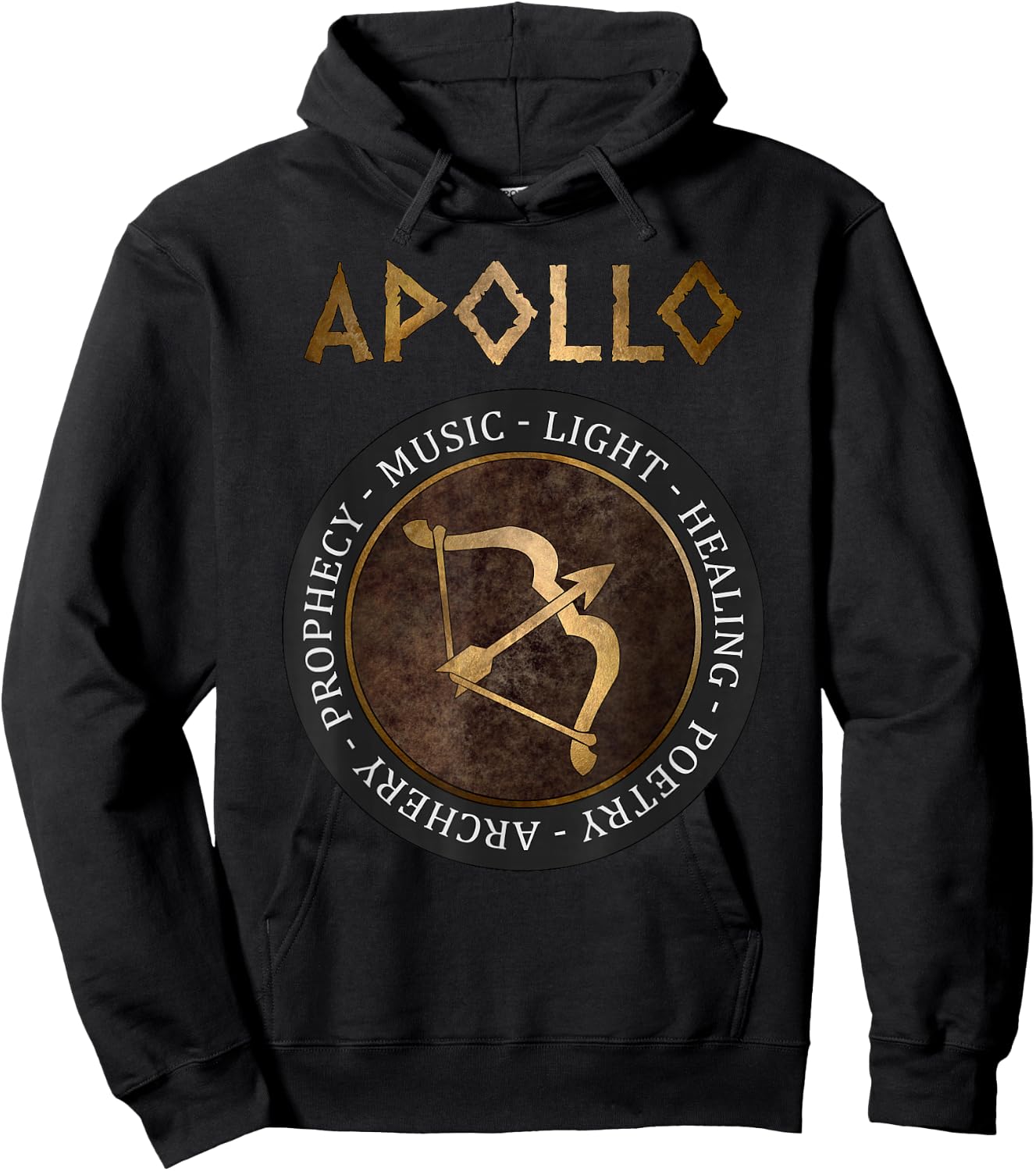 Apollo Ancient Greek God Bow of Apollo Hoodie - Hoodie | Black