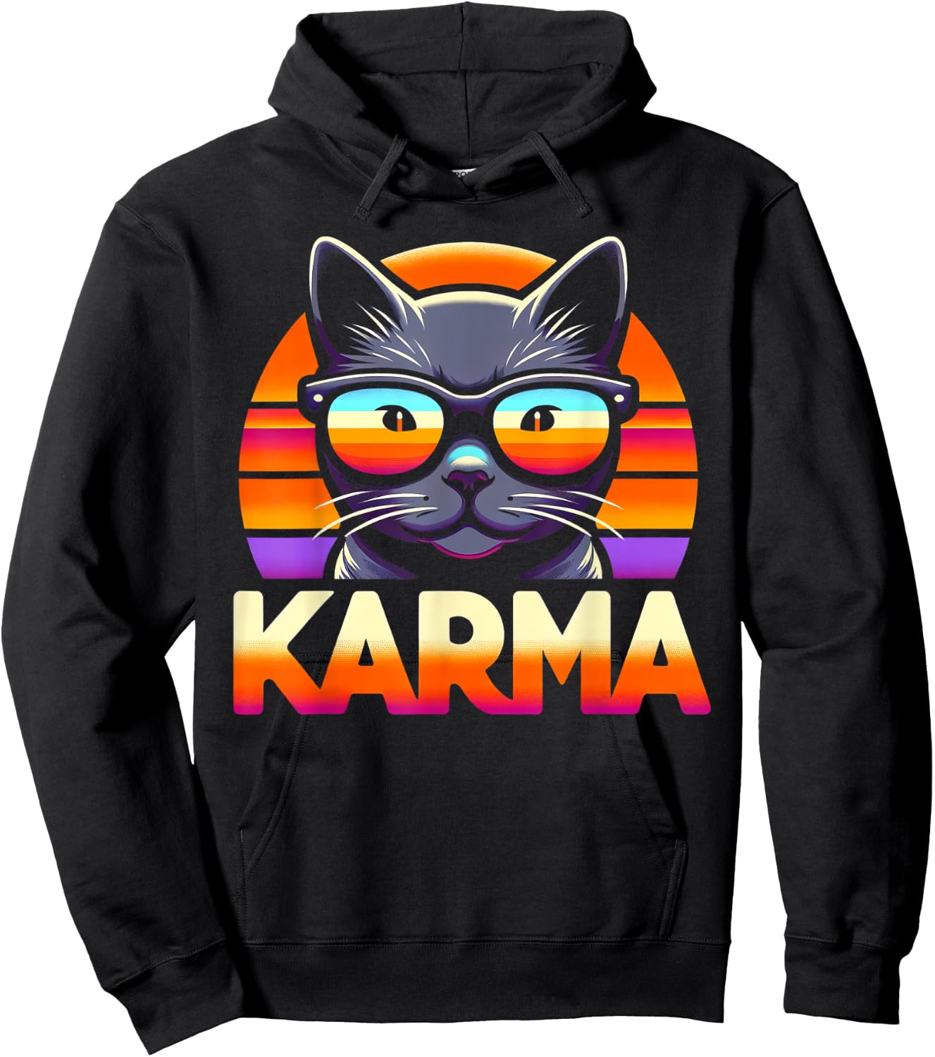 Karma Cat Hoodie - Hoodie | Black