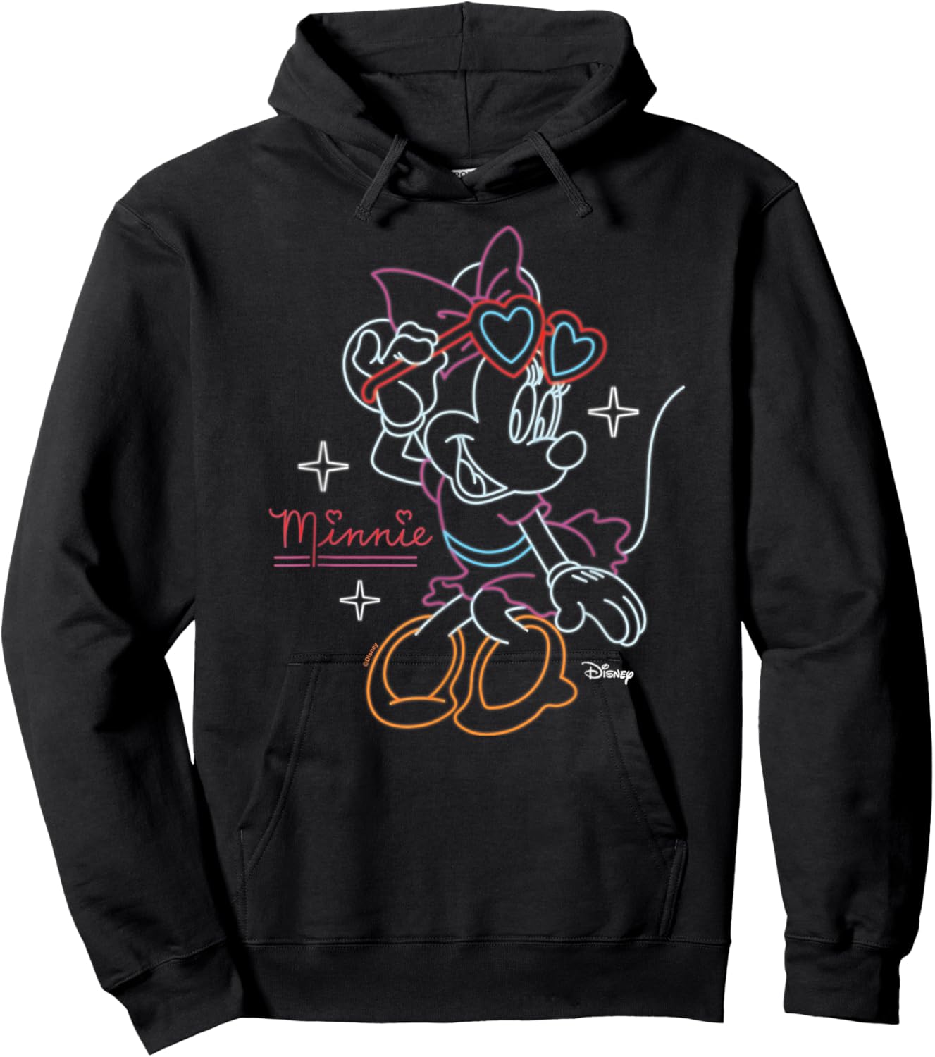 Minnie - Minnie Neon Pose Hoodie - Hoodie | Black